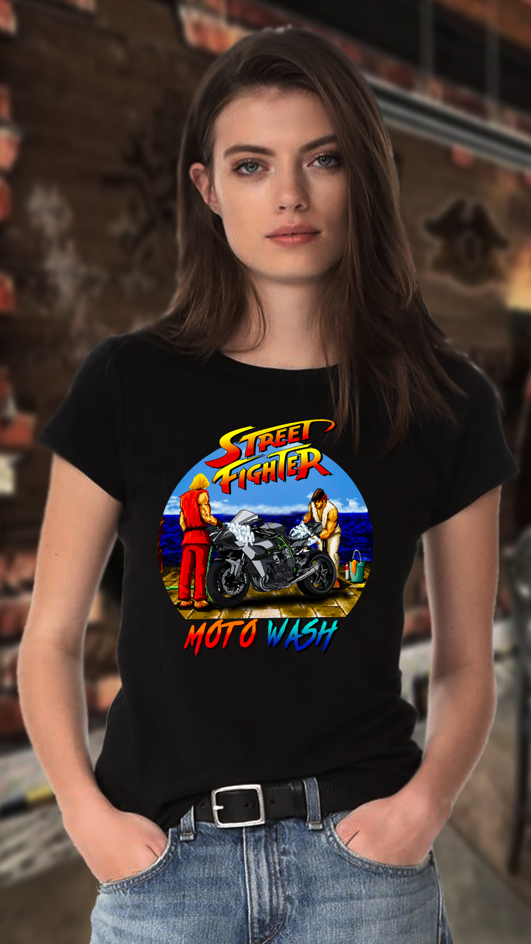 CAMISETA FEMININA STREET FIGHTER NINJA H2