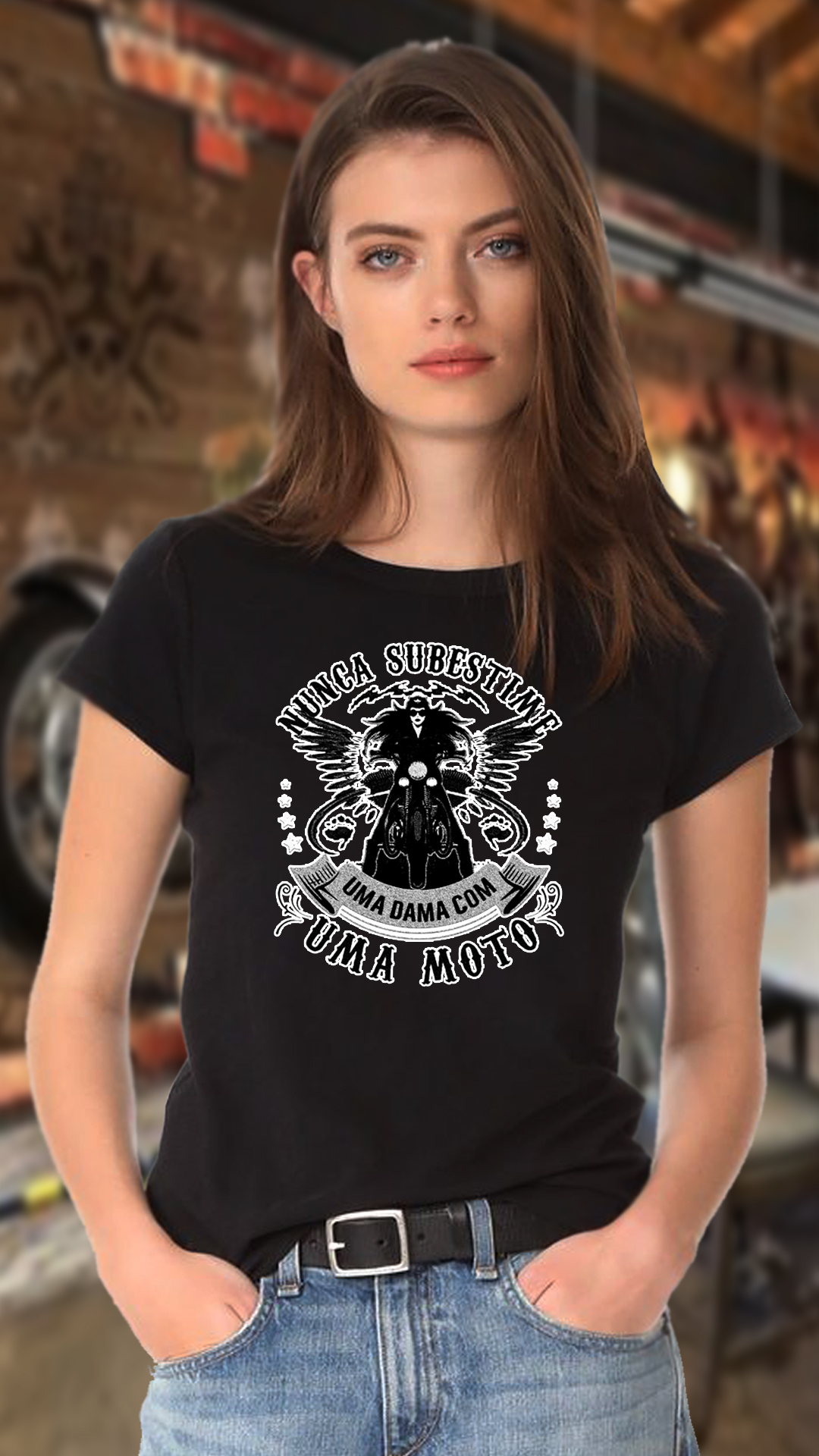 CAMISETA FEMININA  NUNCA SUBESTIME 