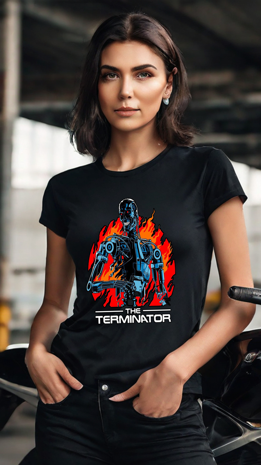 Nome do produto  CAMISETA FEMIININA THE TERMINATOR