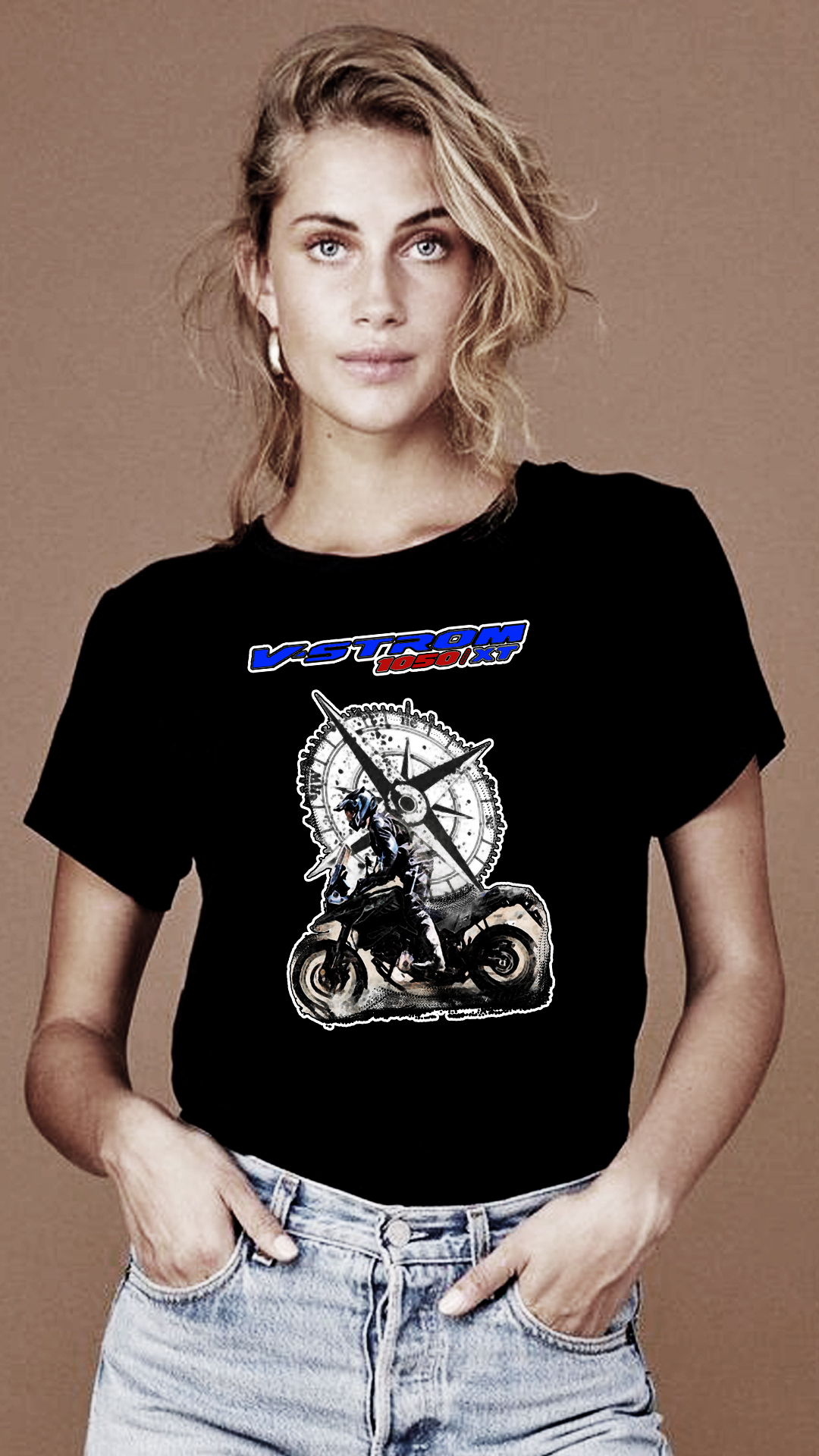 Nome do produto  CAMISETA FEMININA SUZUKI V-STROM