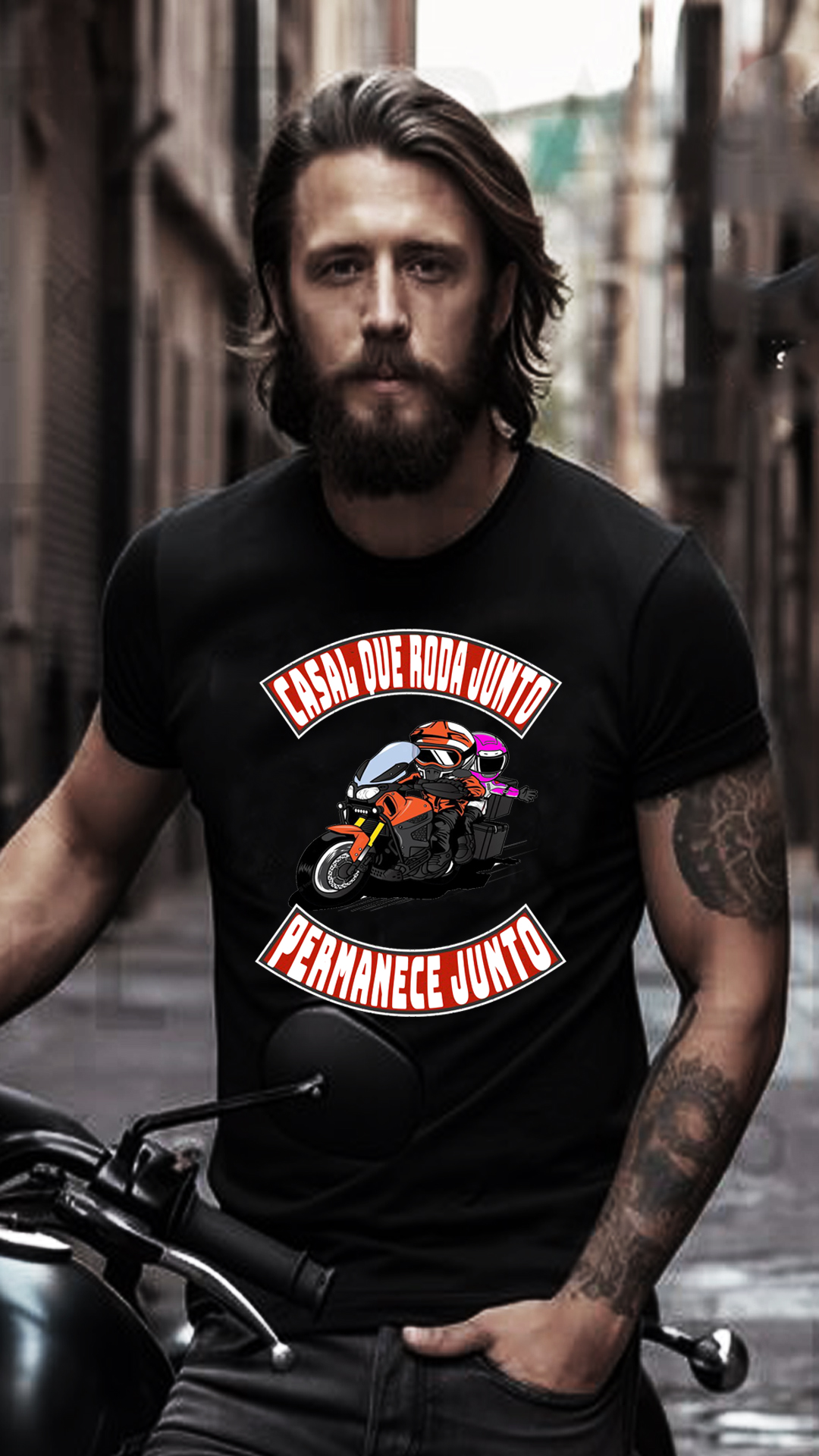 Nome do produto  CAMISETA CASAL QUE RODA JUNTO