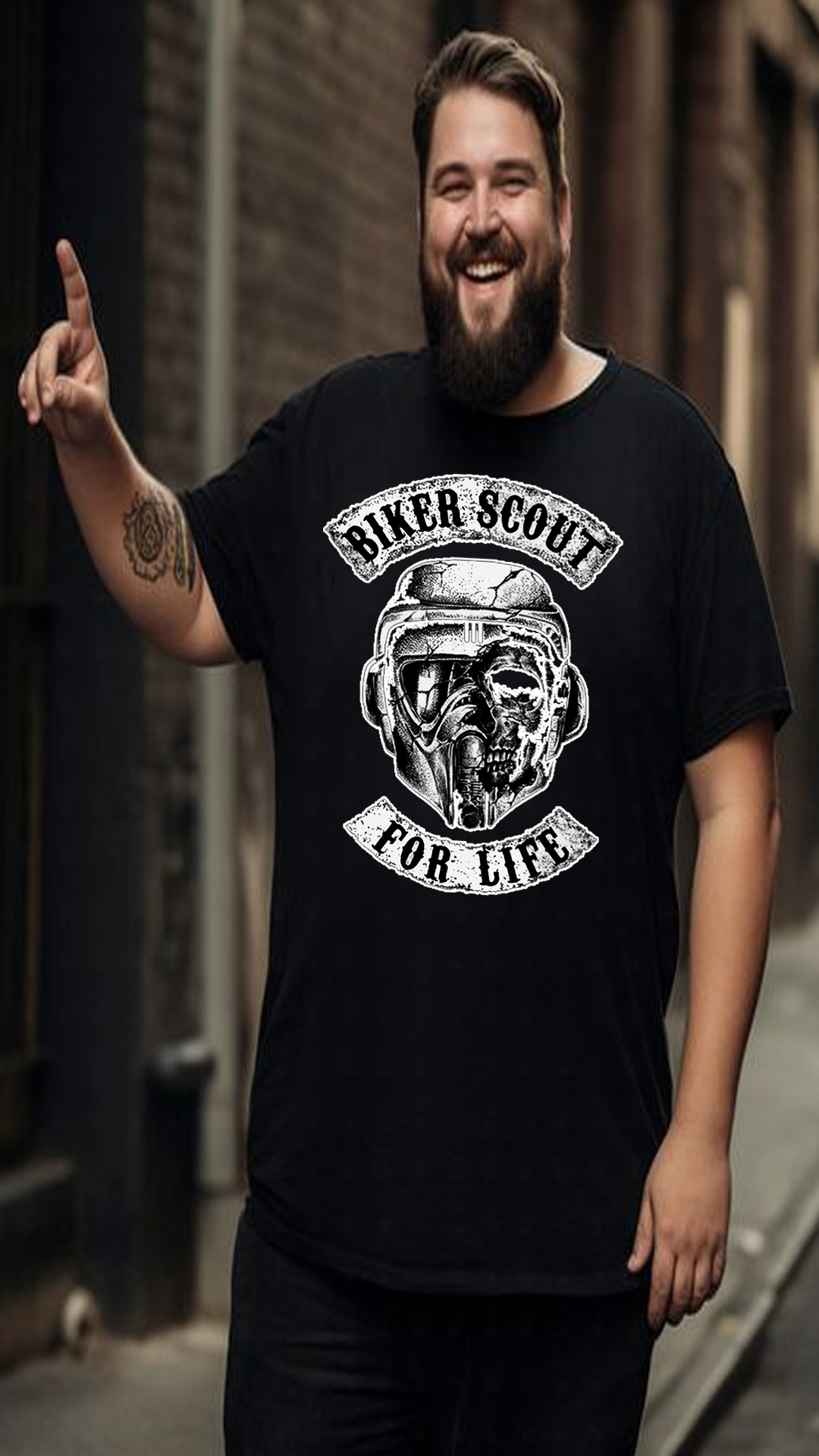CAMISETA STAR WARS BIKER SCOUT