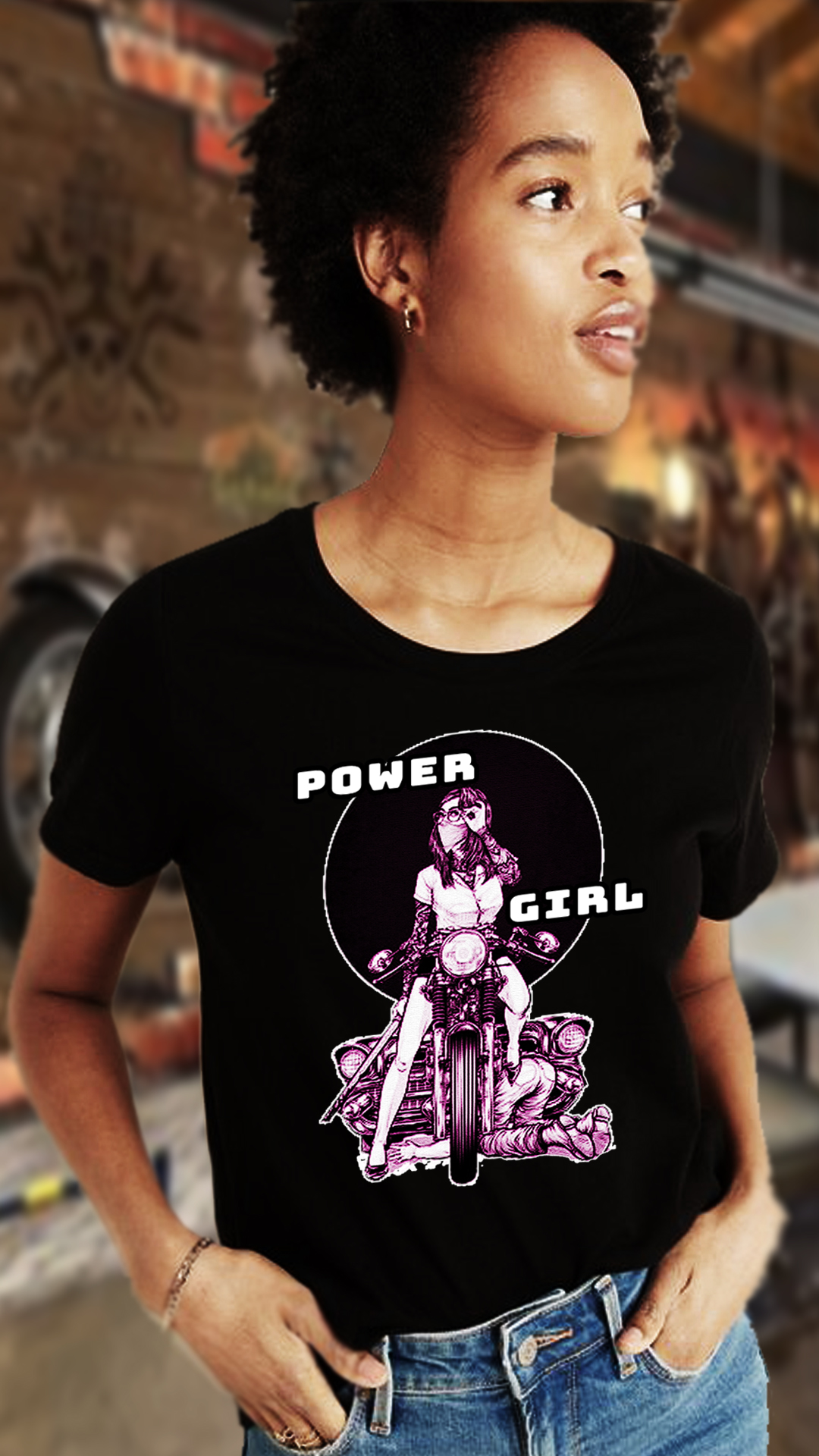 CAMISETA  FEMININA POWER GIRL