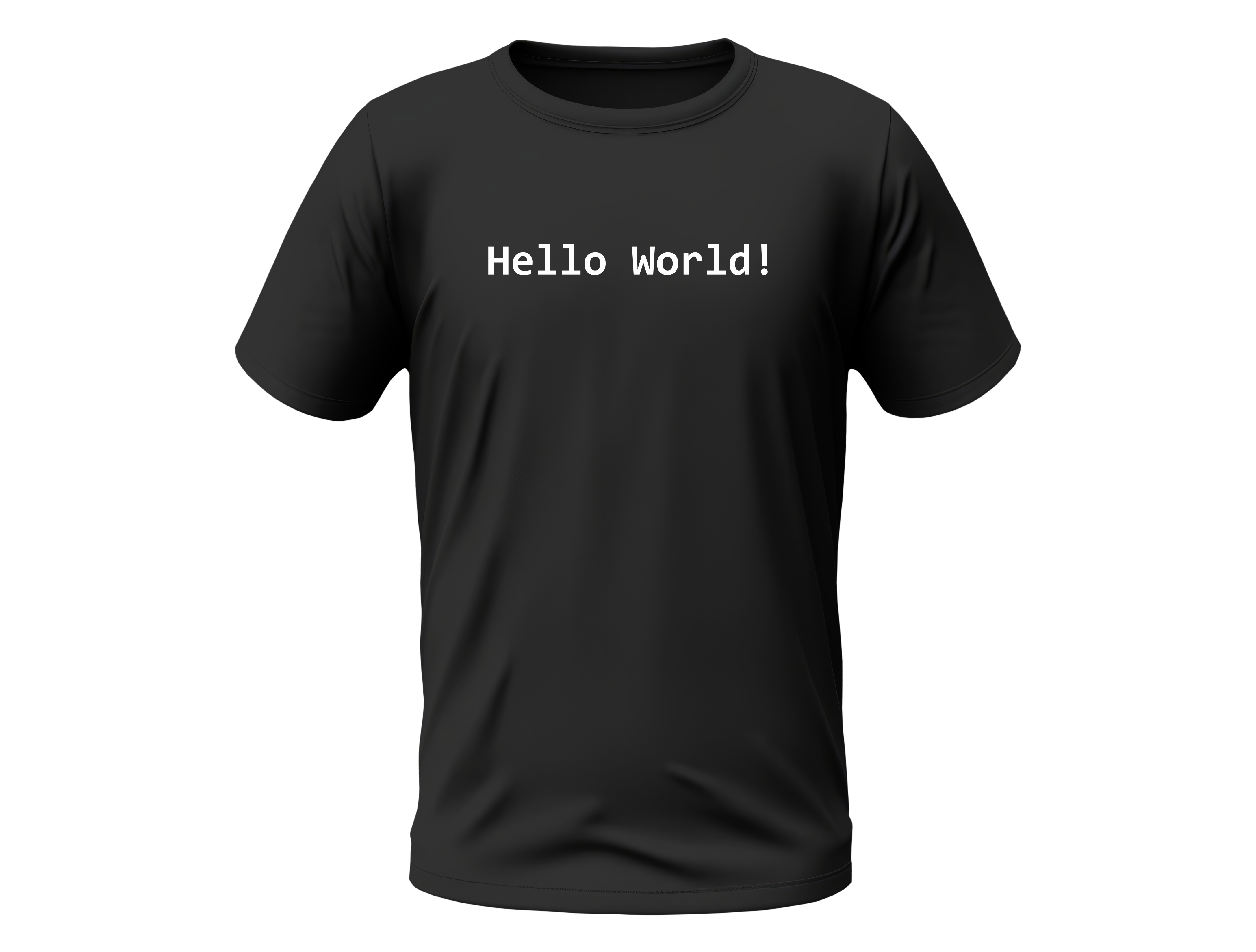 Camisa Hello World Preta