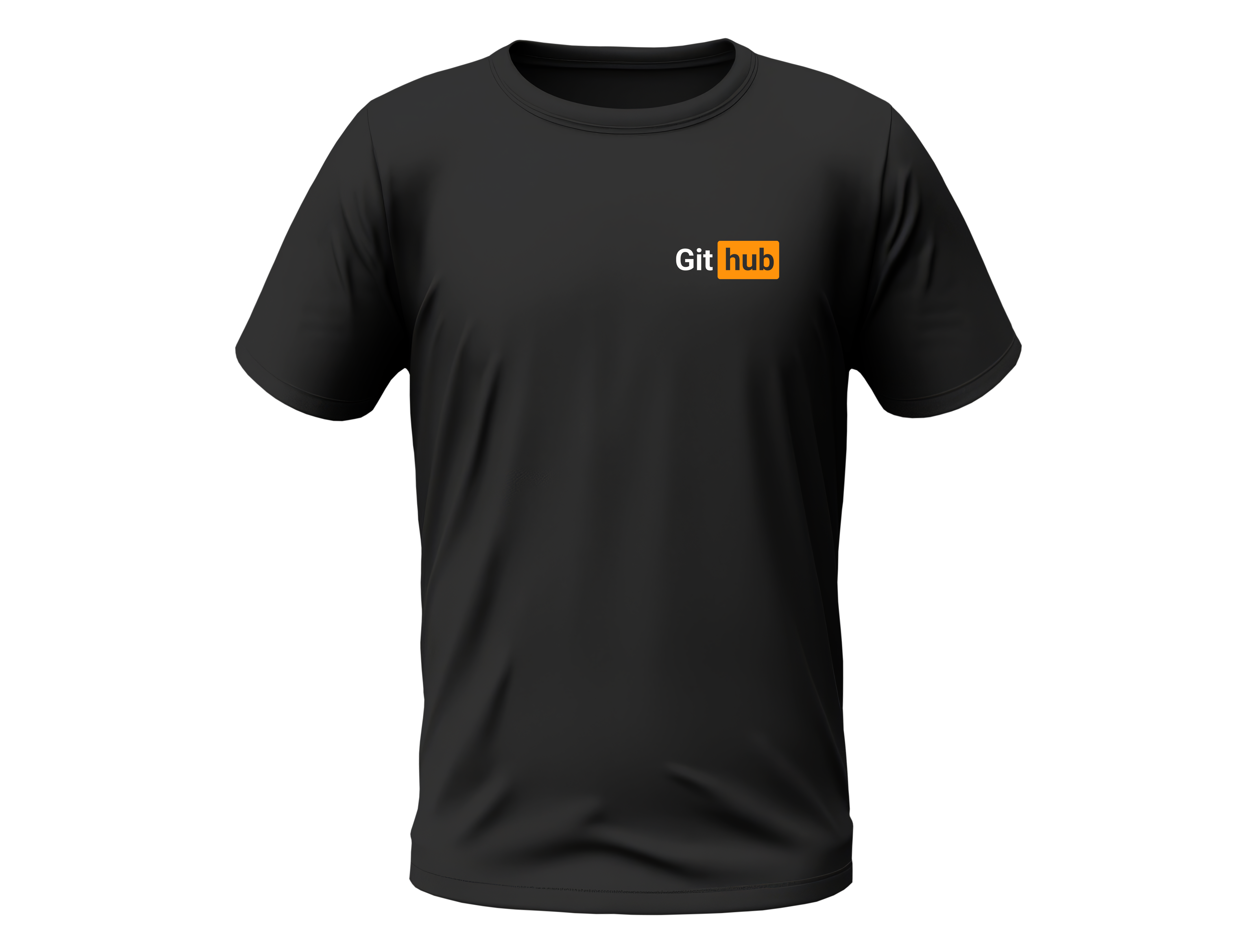 Camisa GitHub - Logo modificada canto Preta