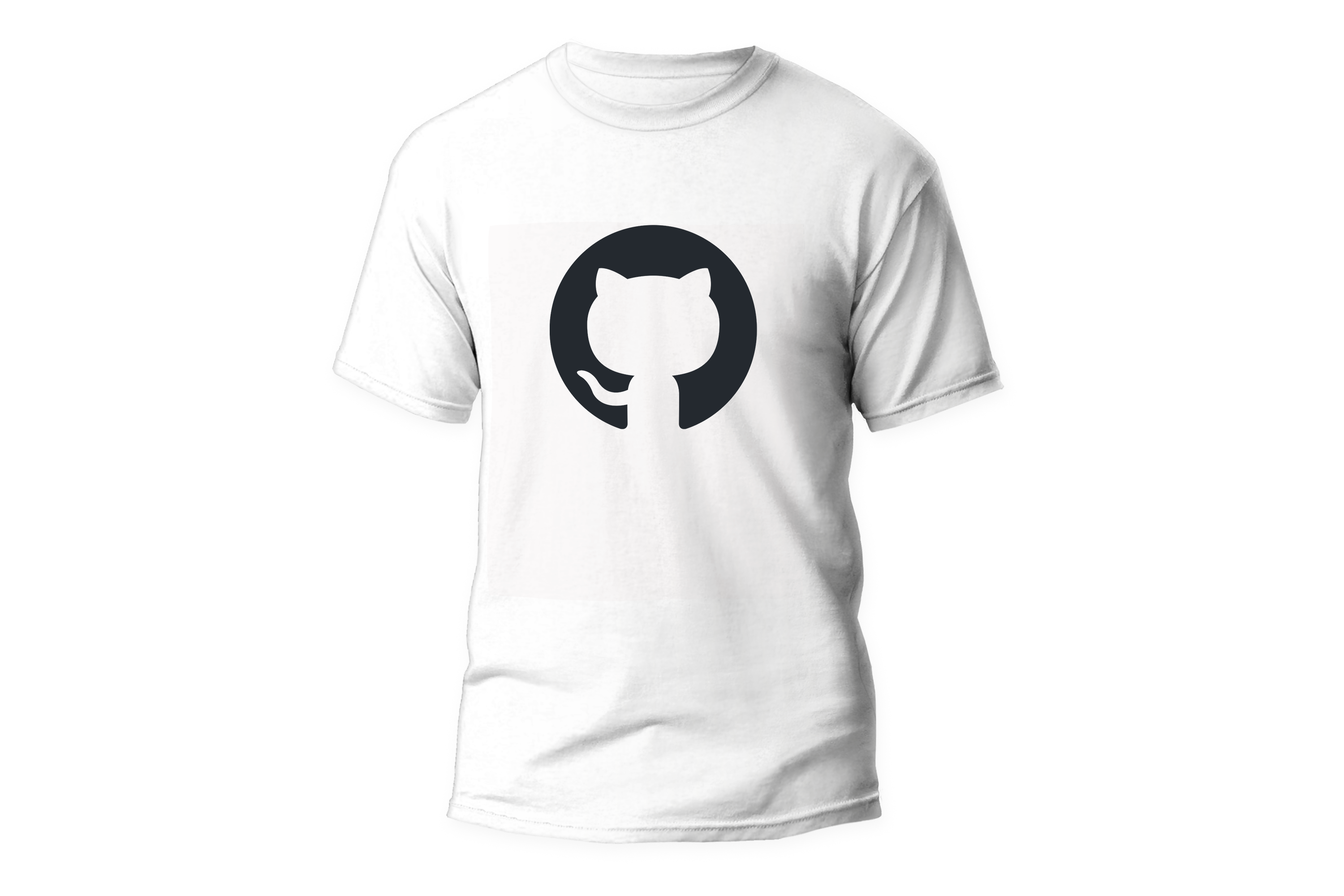 Camisa GitHub - Logo centro Branca