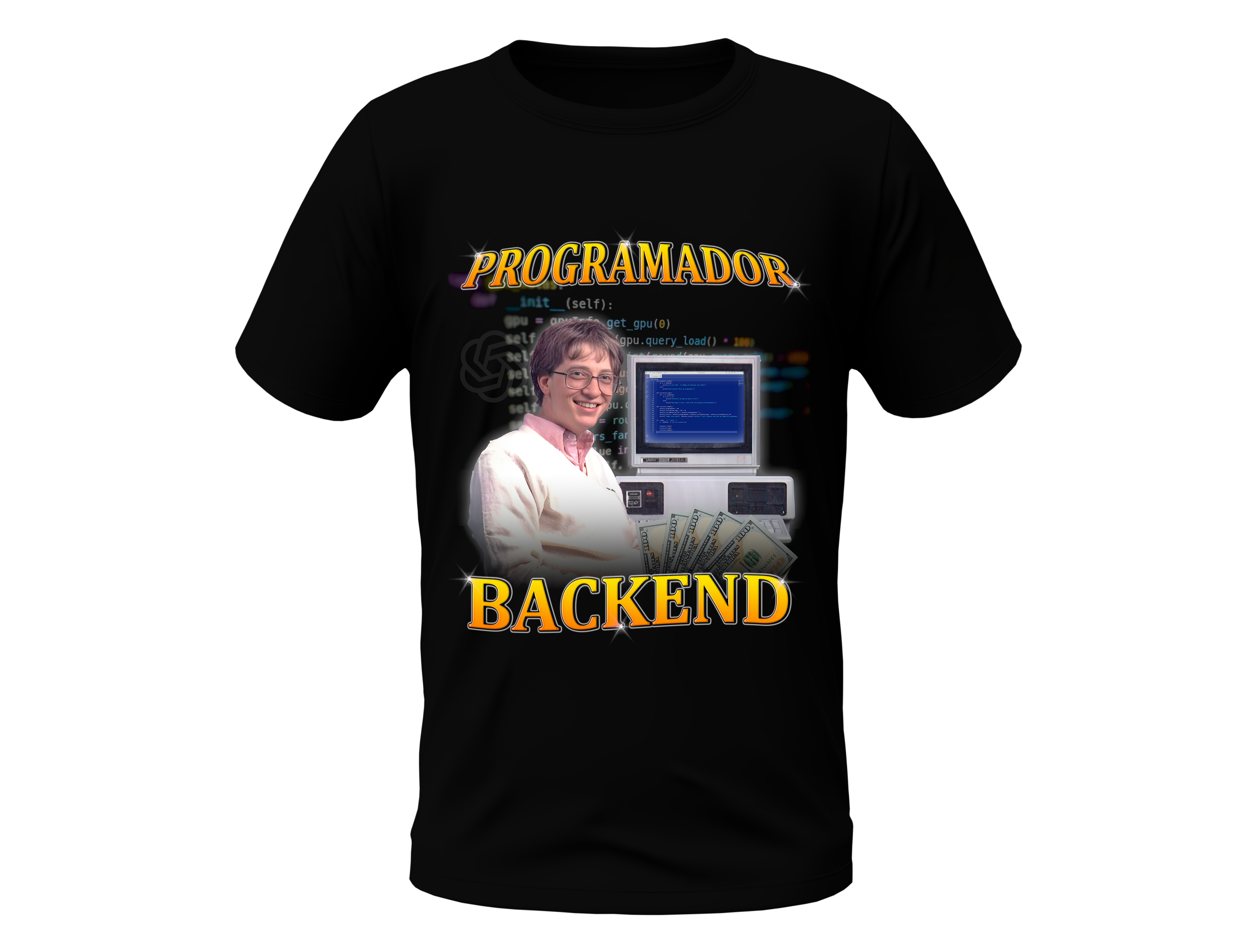 Camisa Programador Backend Preta