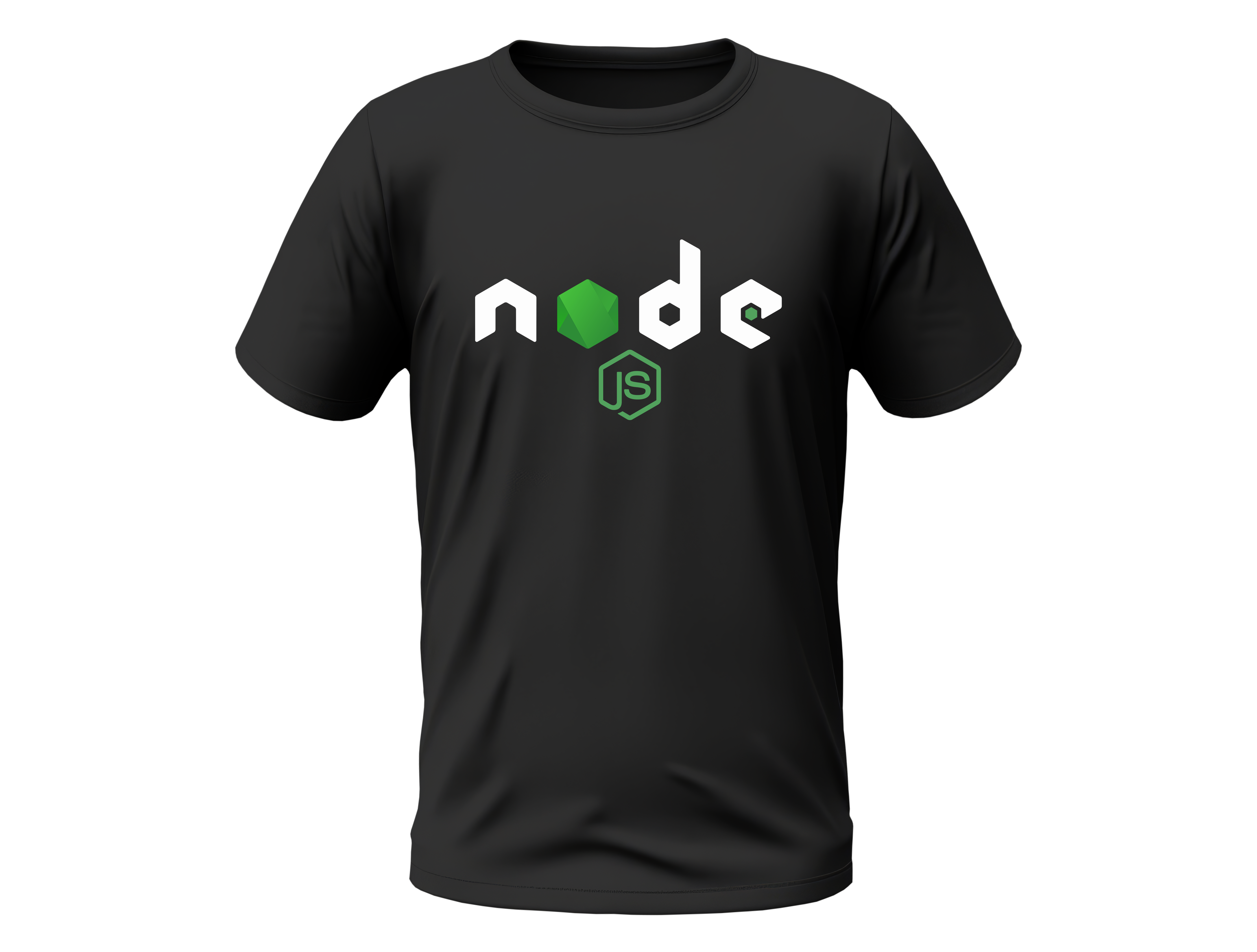 Camisa Node.js - Logo centro Preta