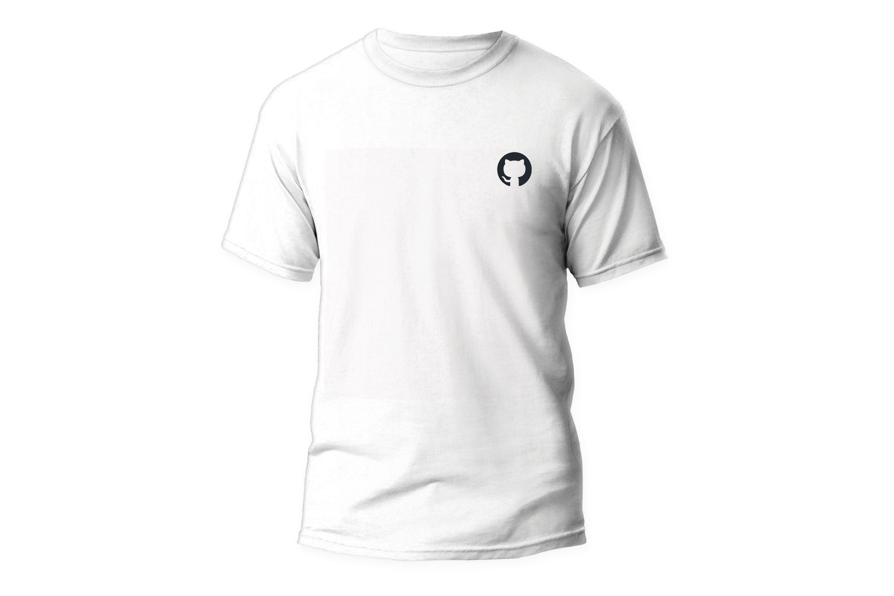 Camisa GitHub - Logo canto Branca