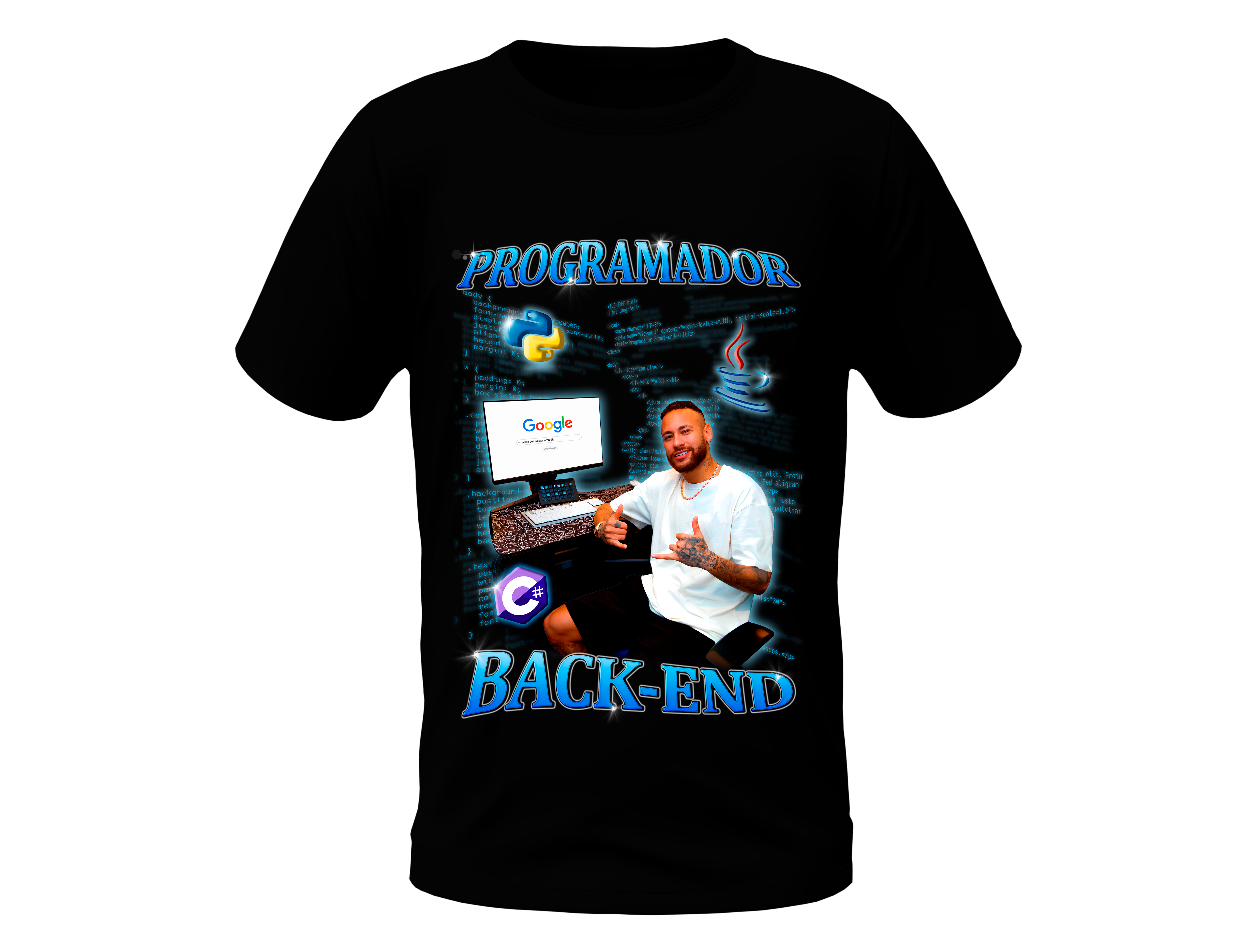 Camisa Programador Back-end - Menino Ney