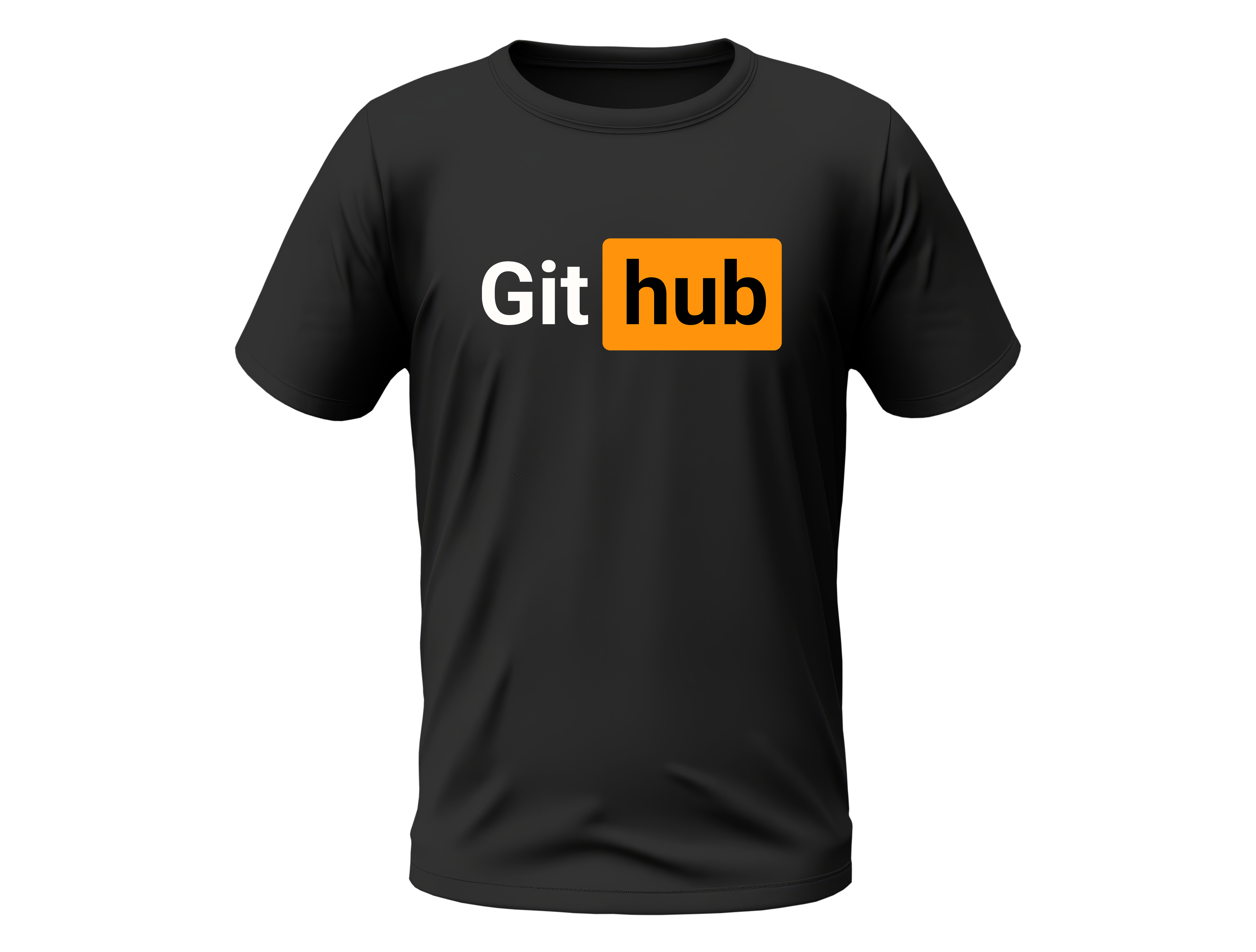 Camisa GitHub - Logo modificada centro Preta
