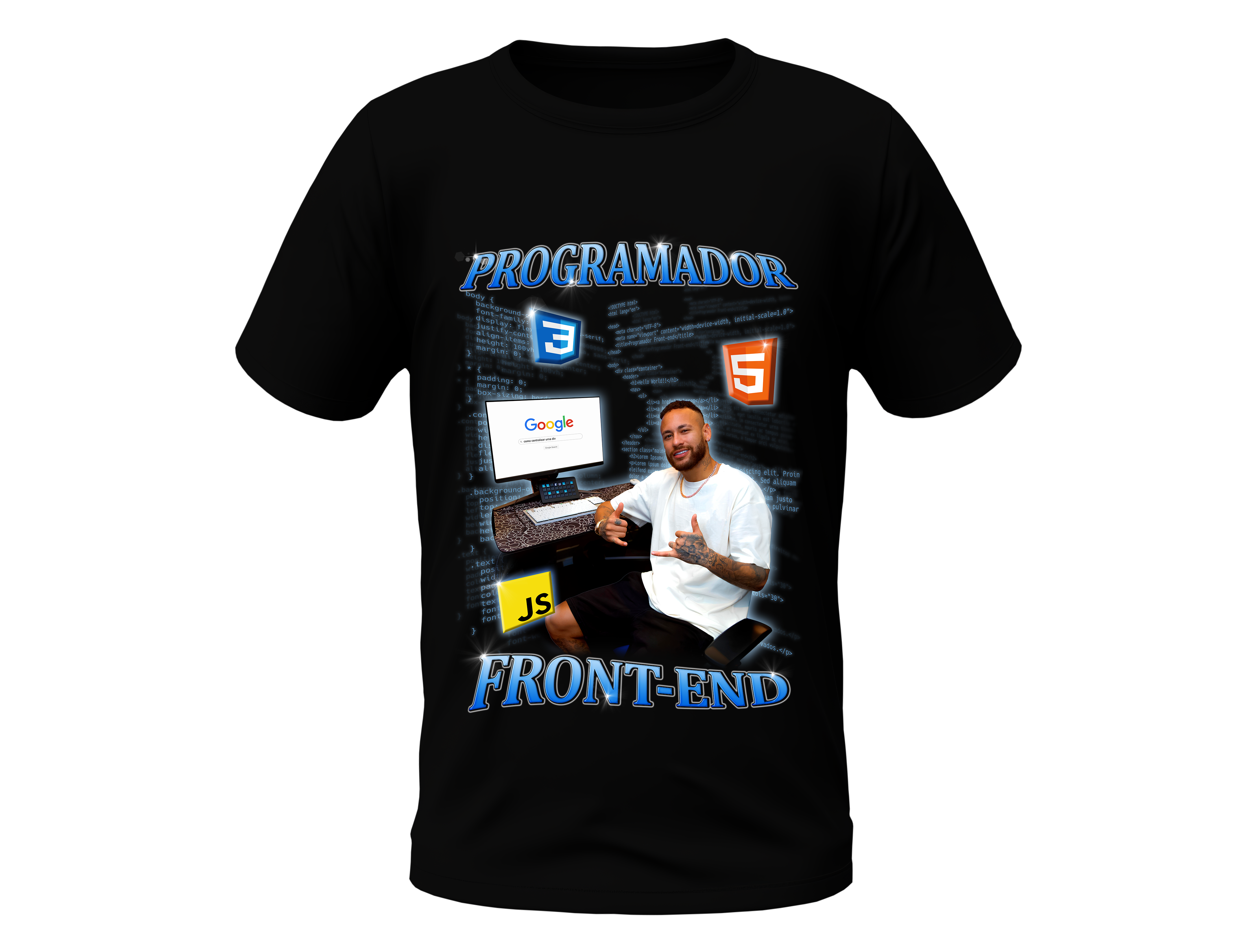 Camisa Programador Front-End - Menino Ney