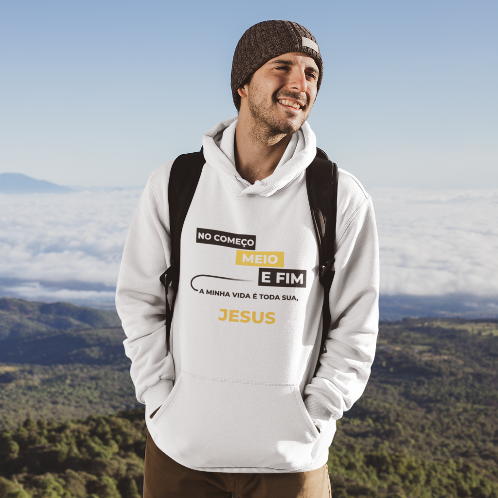 No começo, meio e fim a minha vida é toda sua, Jesus