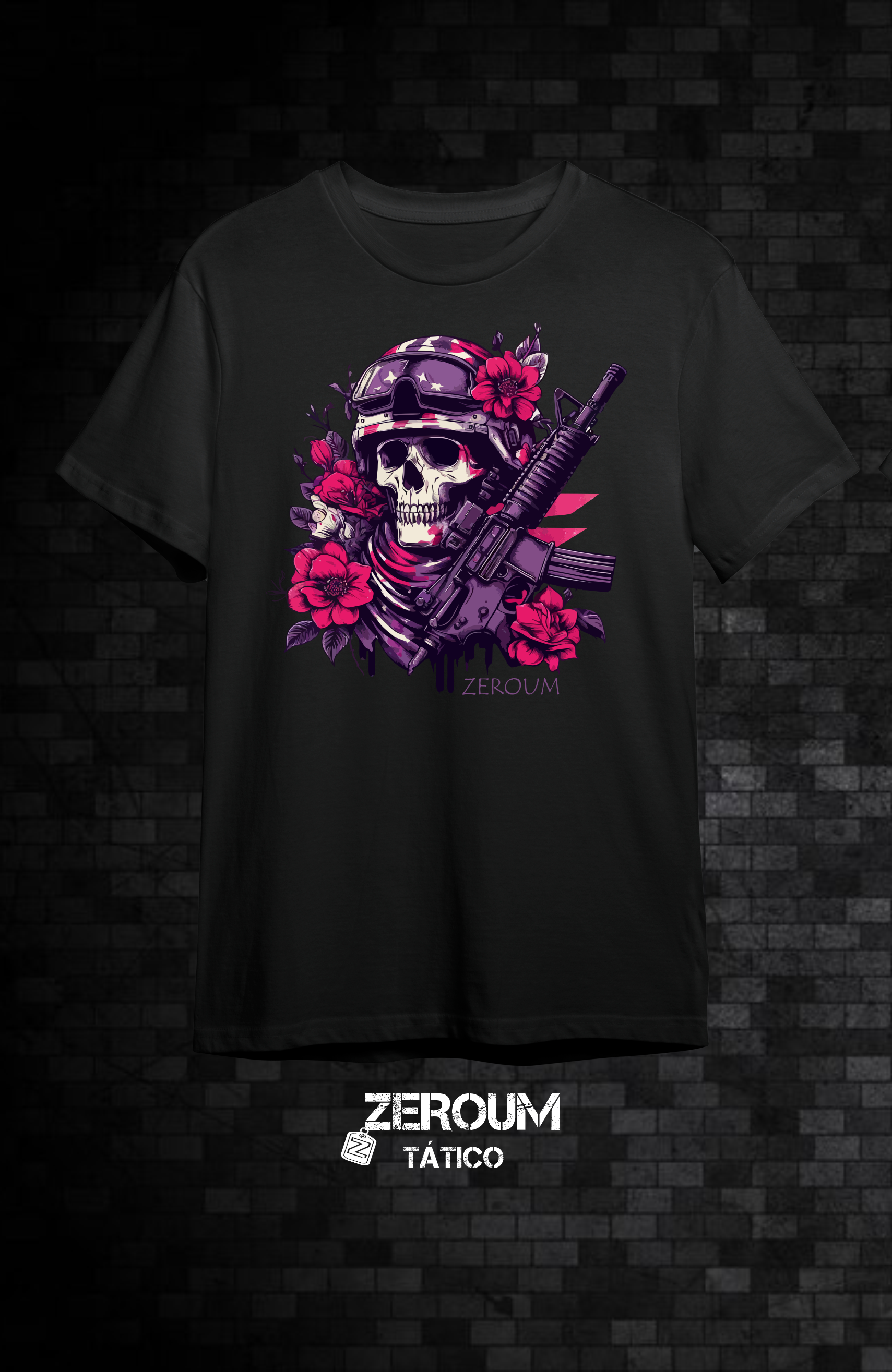 T SHIRT FIGHT LIKE A SKULL