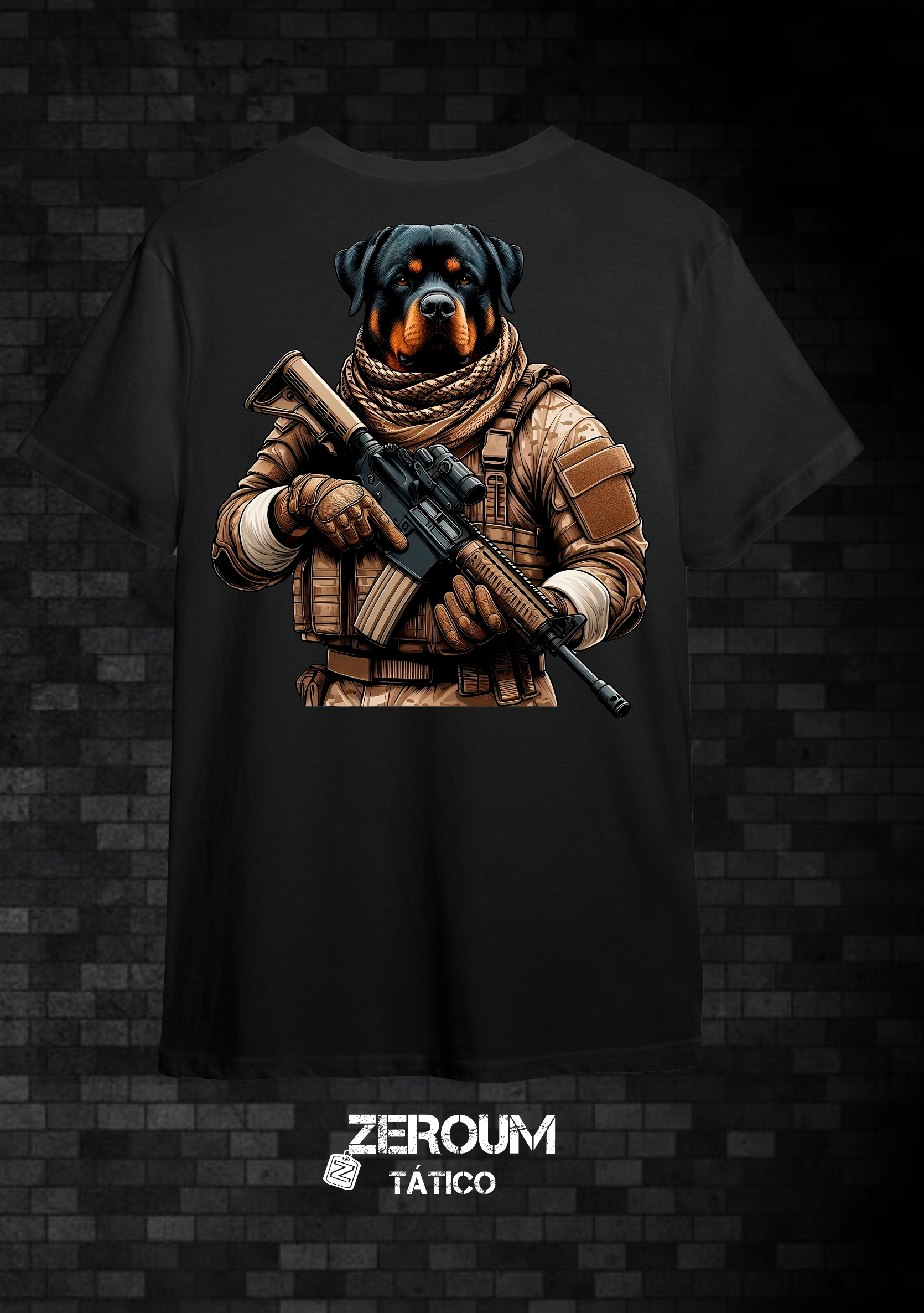 Nome do produto  T SHIRT ROTTWEILER  - ESTAMPA COSTAS 