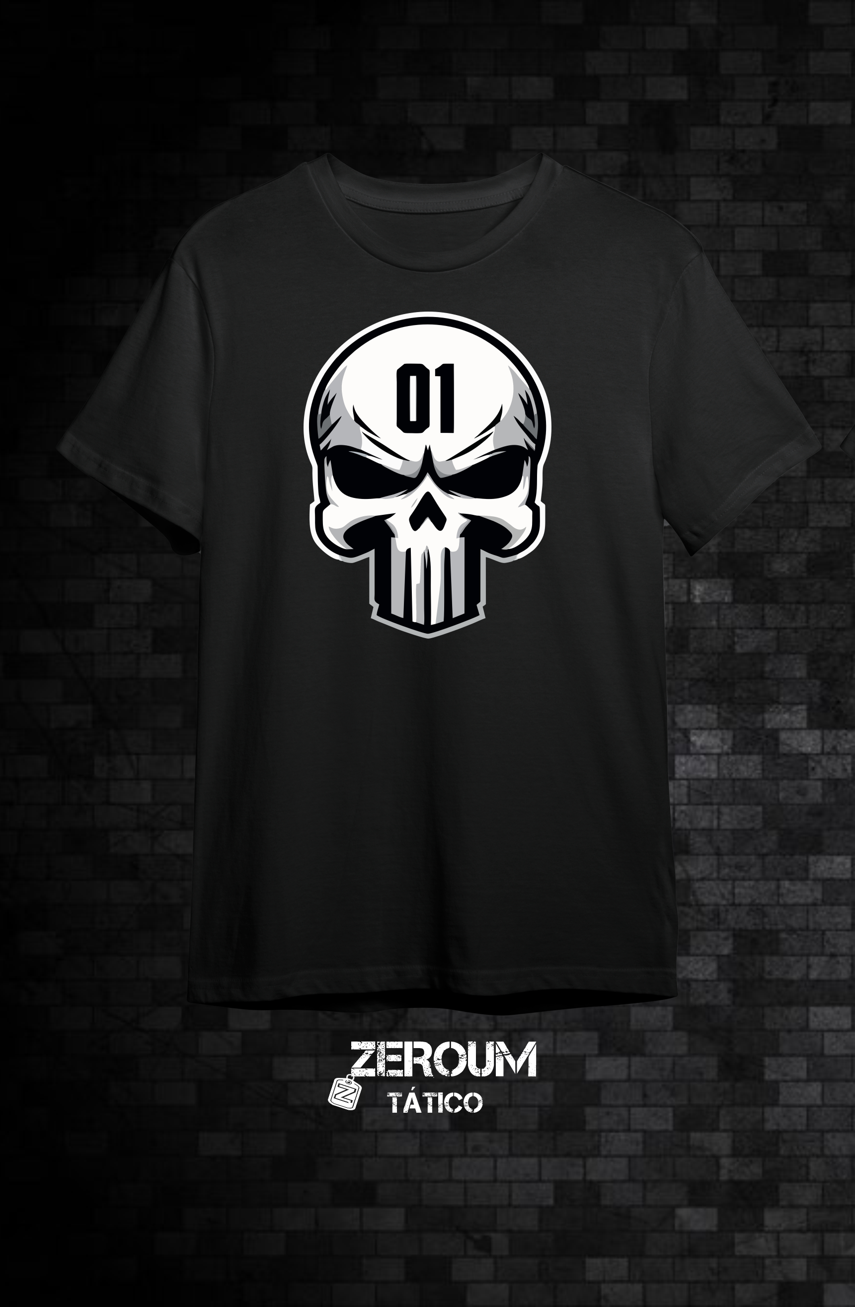 T SHIRT Justiceiro ZEROUM
