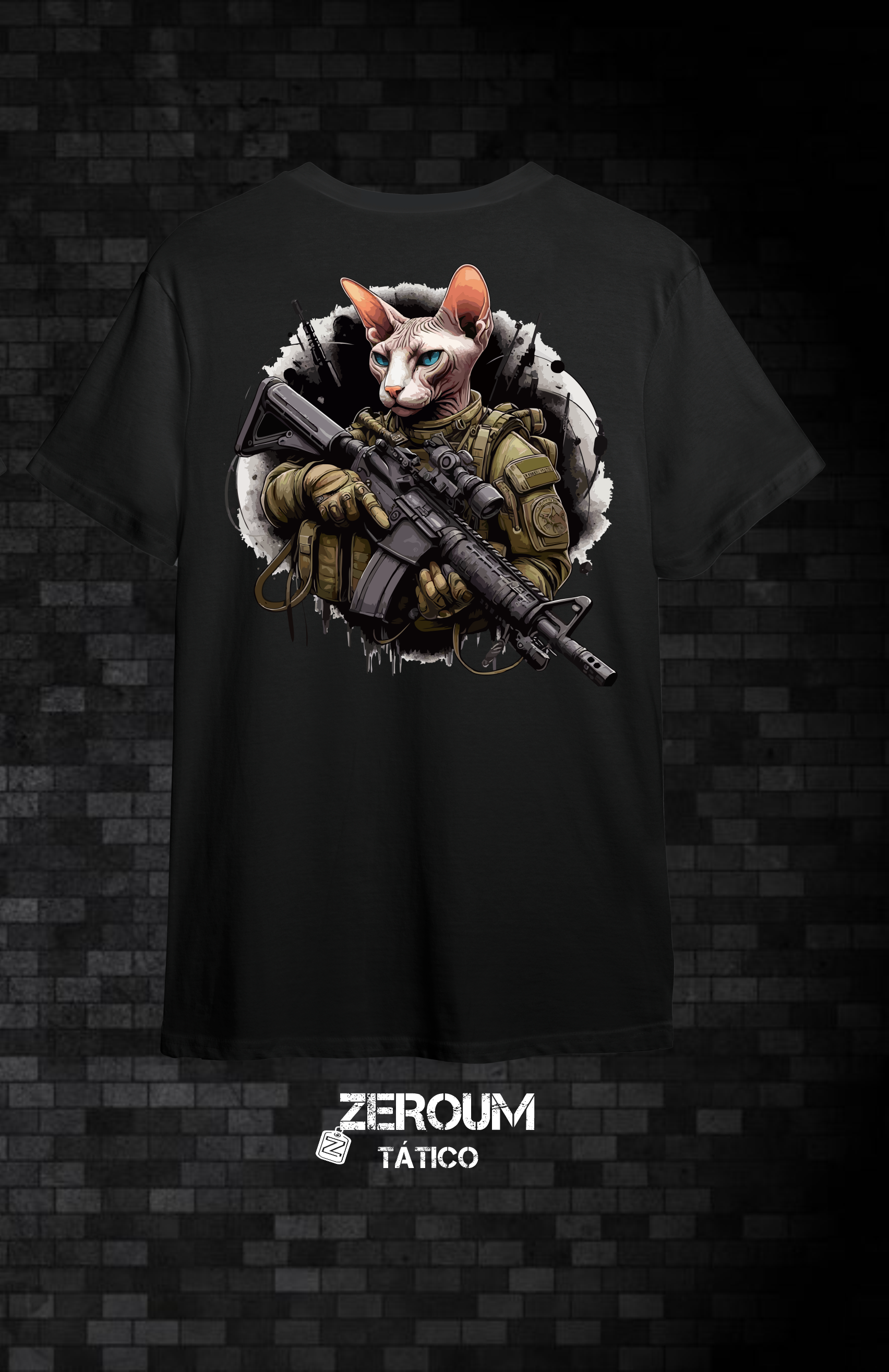 Nome do produto  T SHIRT SPHYNX - ESTAMPA COSTAS