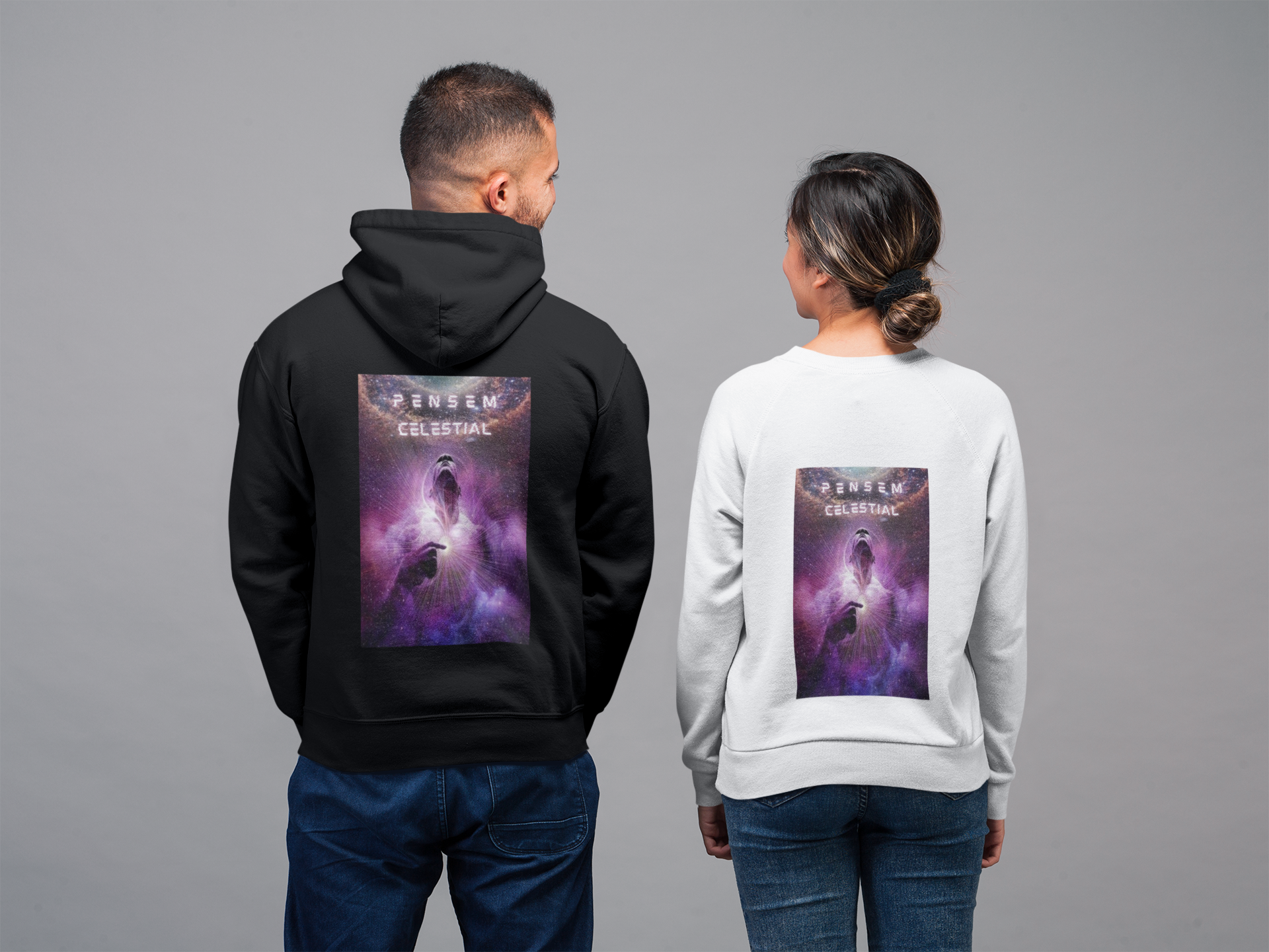 Moletons - Frase Pensem Celestial