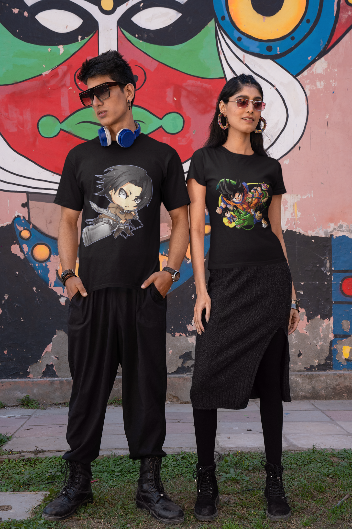 Camiseta Attack on Titan Chibi