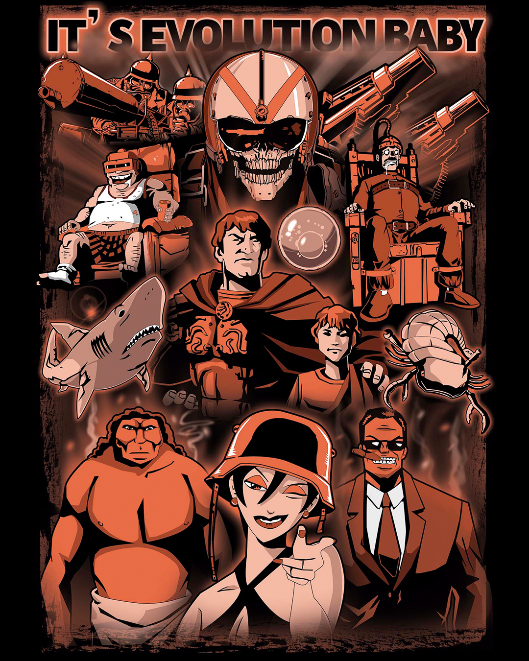  Camiseta Pearl Jam (Do the Evolution)