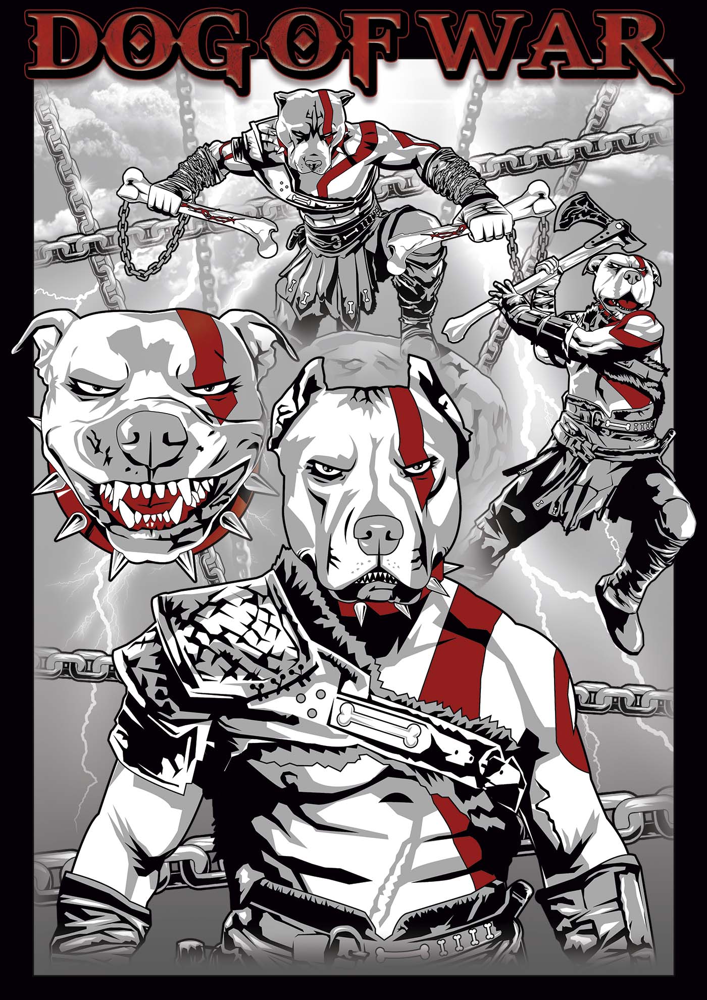 Camiseta Dog of War (Kratos) 