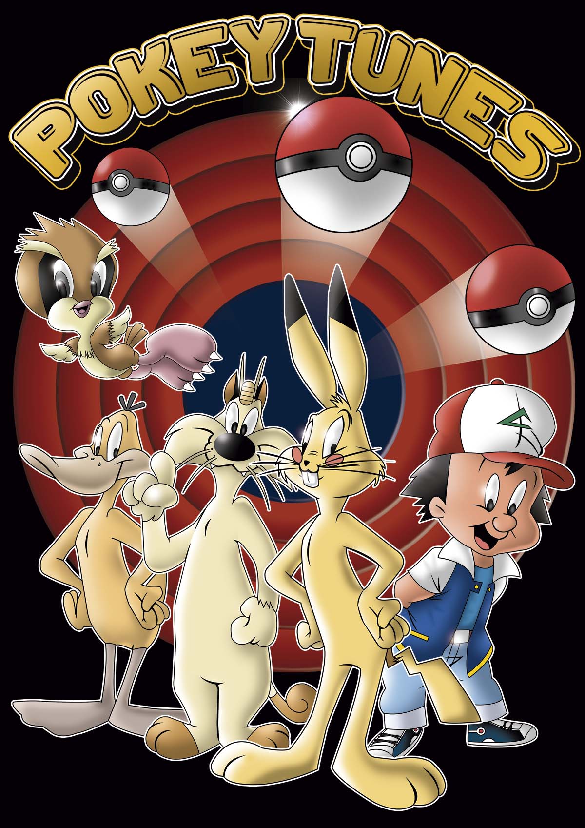 Camiseta Looney Tunes (Pokémon)