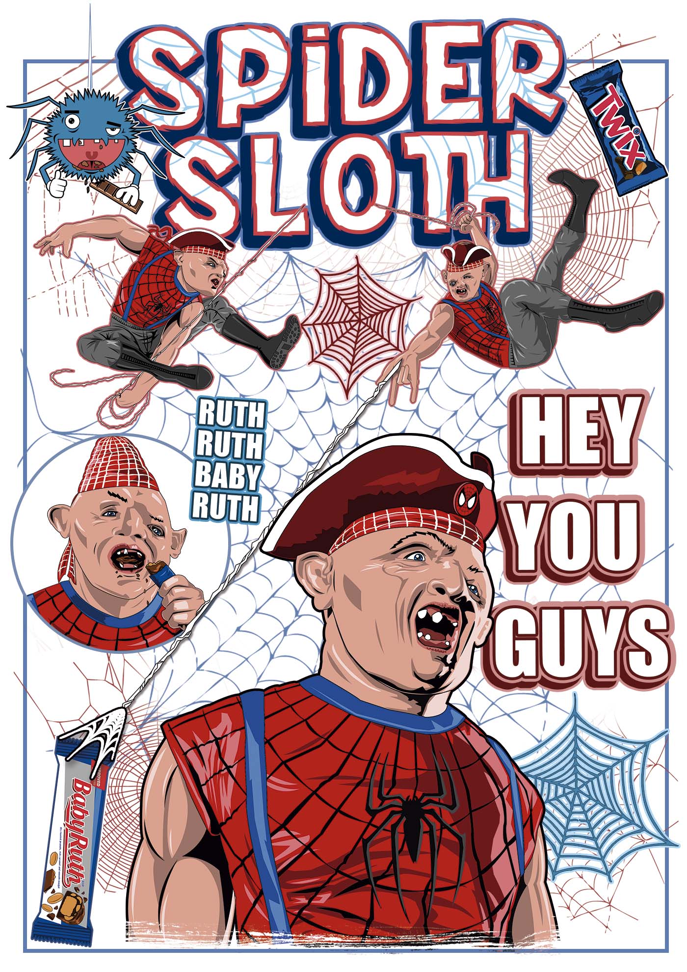 Camiseta Spider Sloth (Goonies)