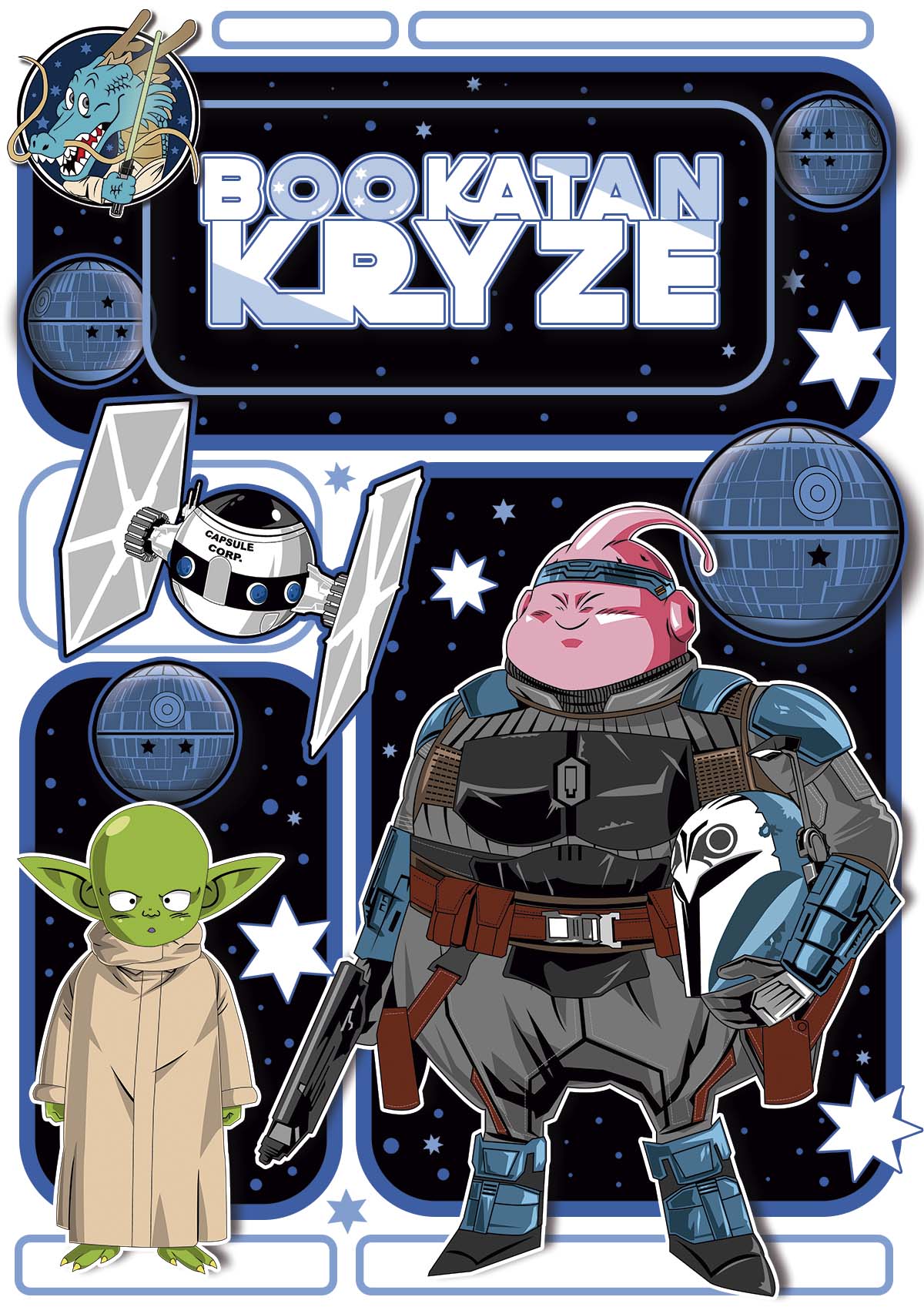 Camiseta Majin Boo (Dragon Ball) Mandalorian