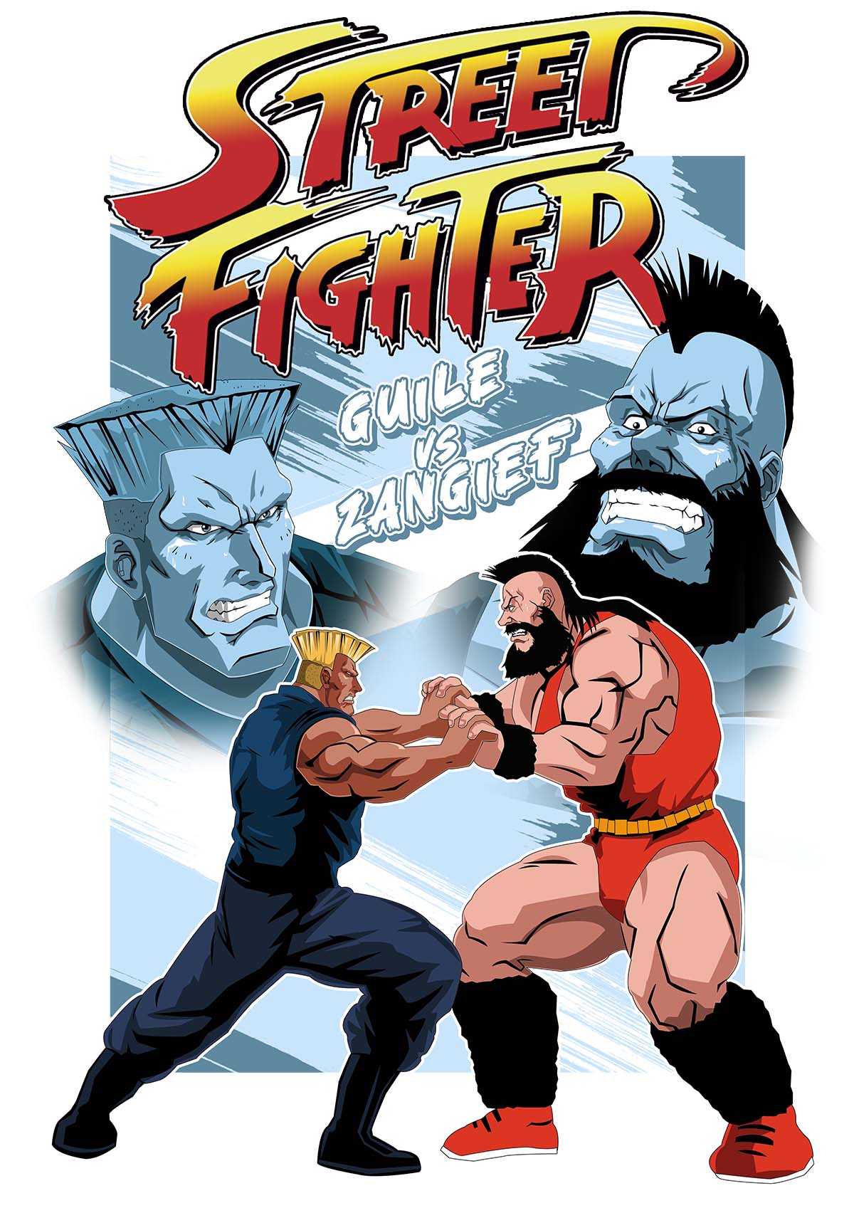 Camiseta Street Figher 1V1 power