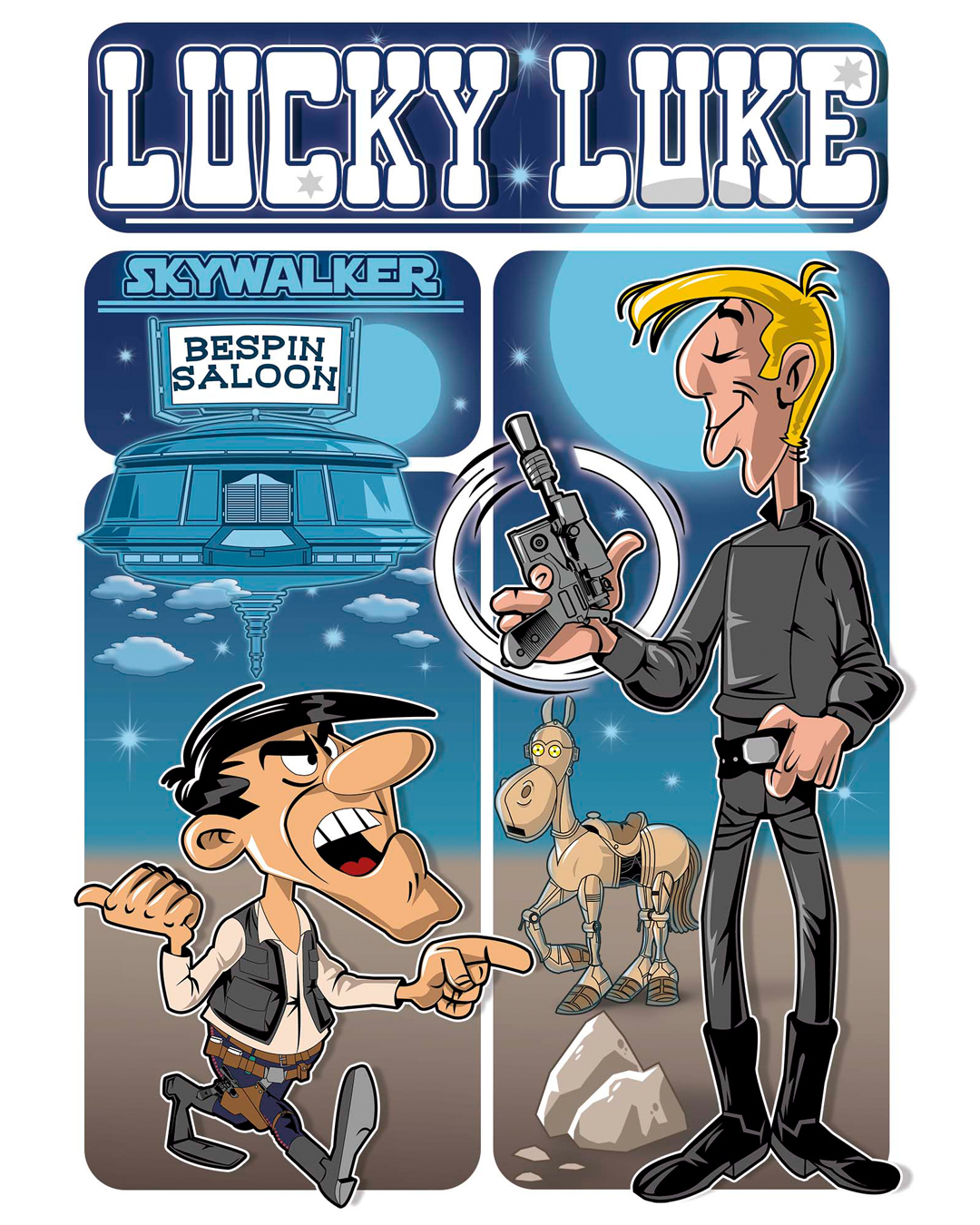 Camiseta Lucky Luke (Skywalker)