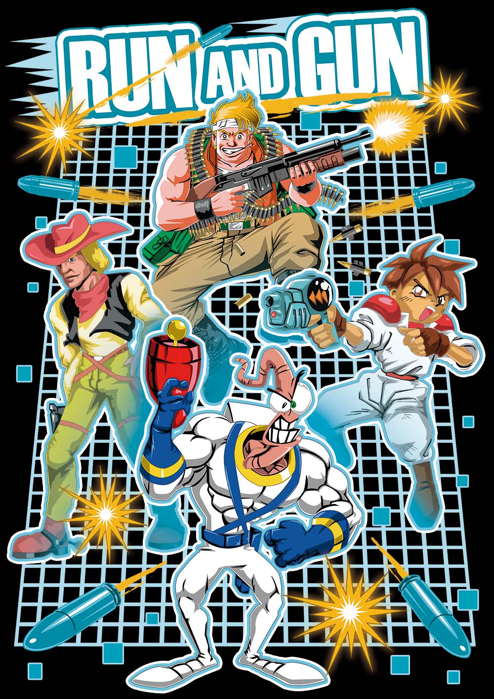 Camiseta Run 'n Gun Games