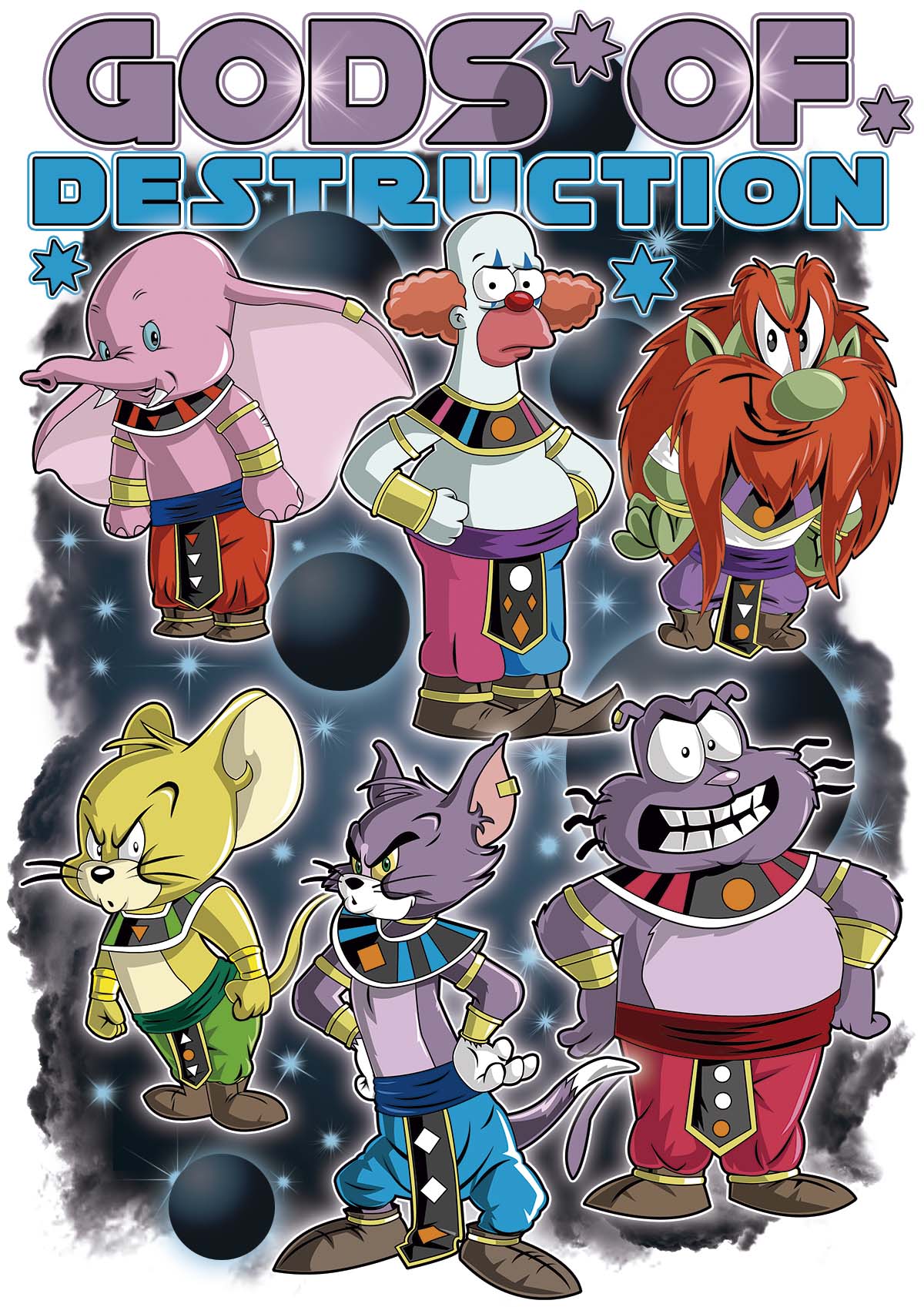 Camiseta Gods of Destruction (Dragon Ball) fun