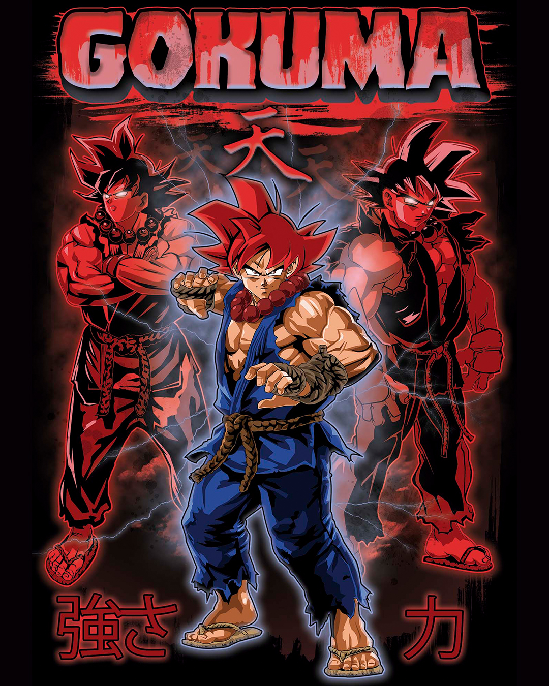 Camiseta Gokuma (Goku + Akuma)