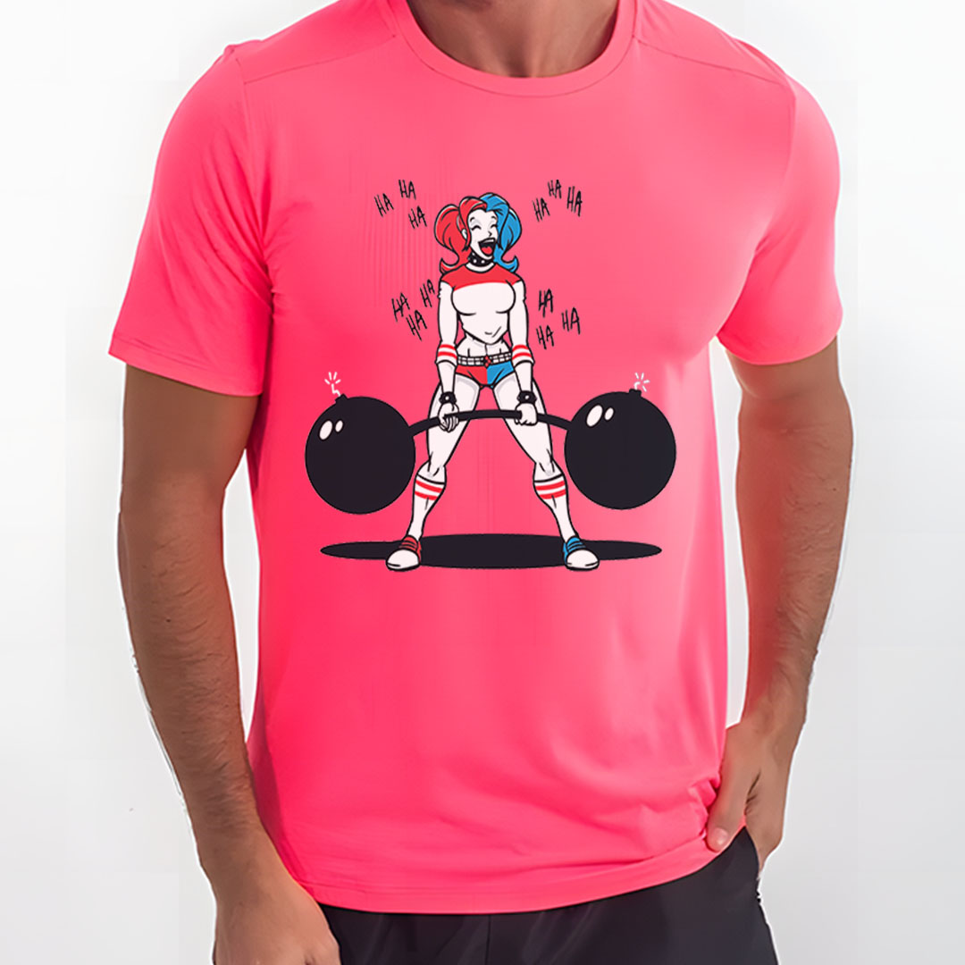 Arlequina Treinando | Camiseta Sport UV