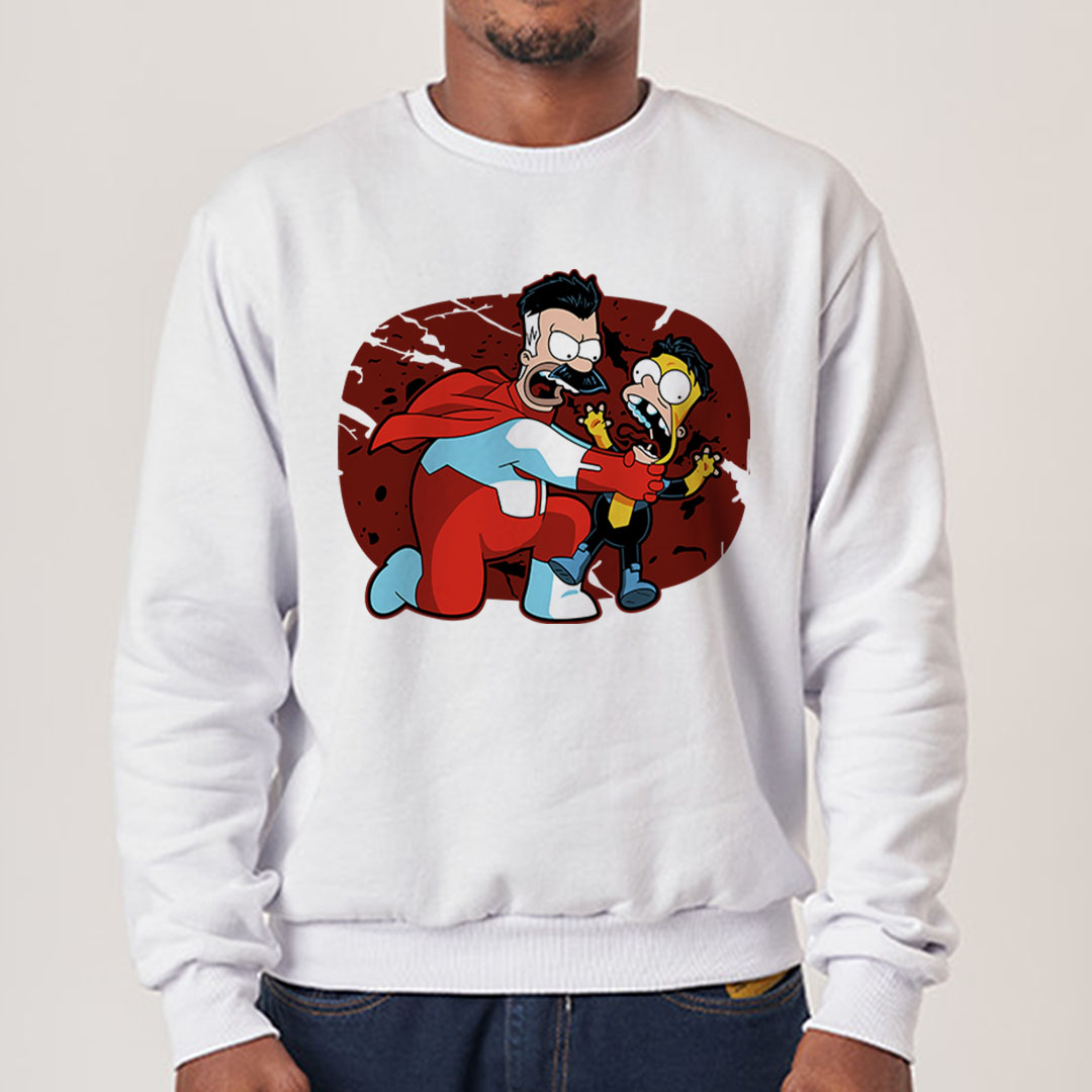Omni-Man & Invencível em Os Simpson | Moletom