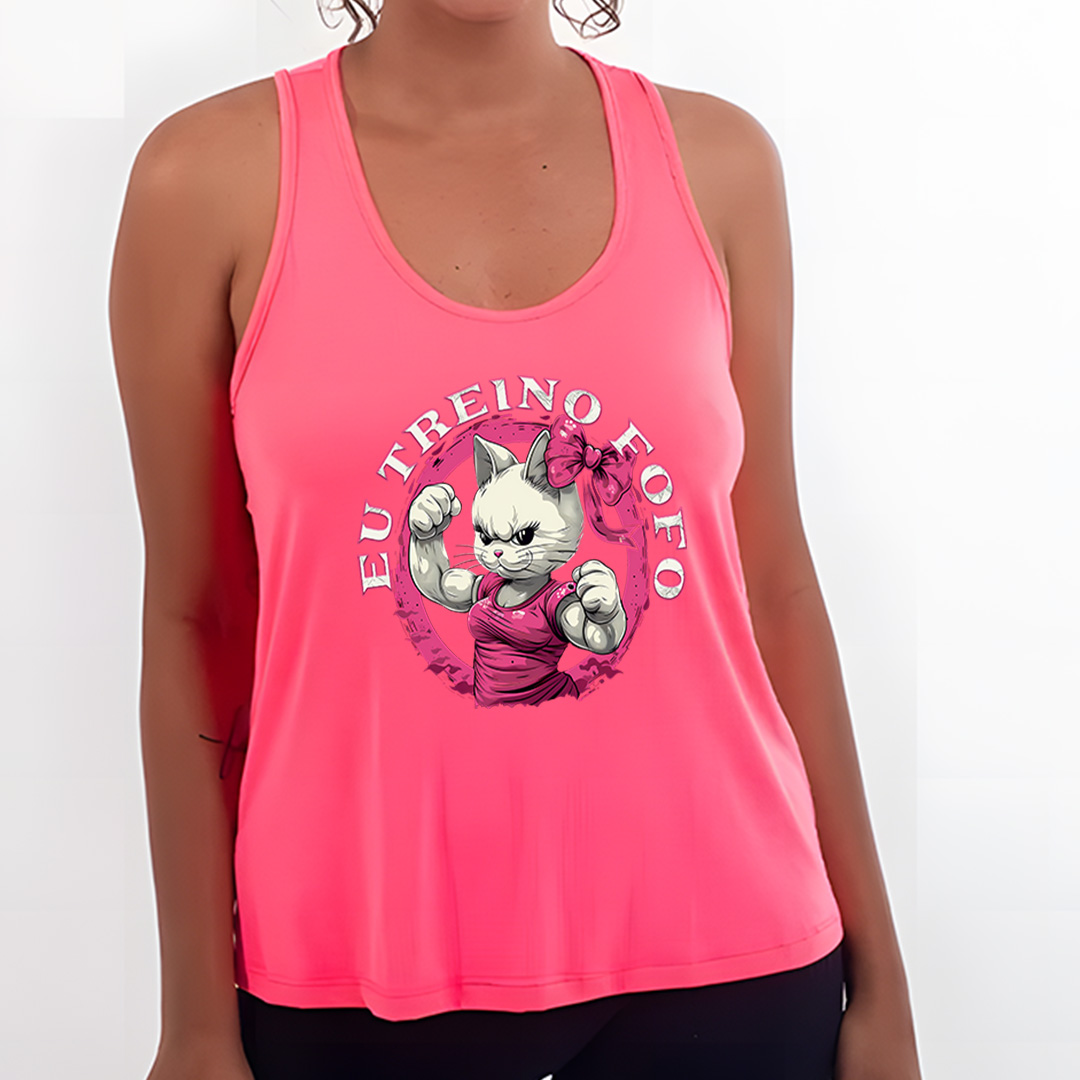 Gatinha Treino Fofo | Regata Sport UV Feminina