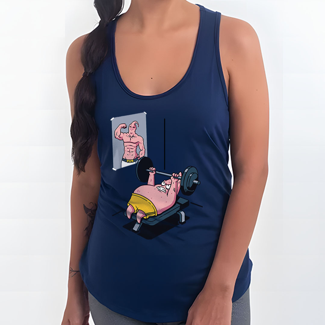 Nome do produto: Patrick Treino v1 - Bob Esponja | Regata Sport UV Feminina