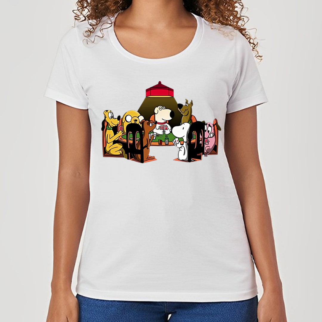 Cachorro Poker | Camiseta Feminina