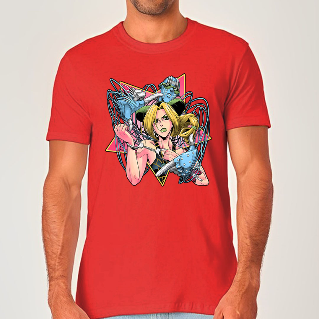 Jolyne e Stone Free - Jojo's Bizarre Adventure | Camiseta Unissex