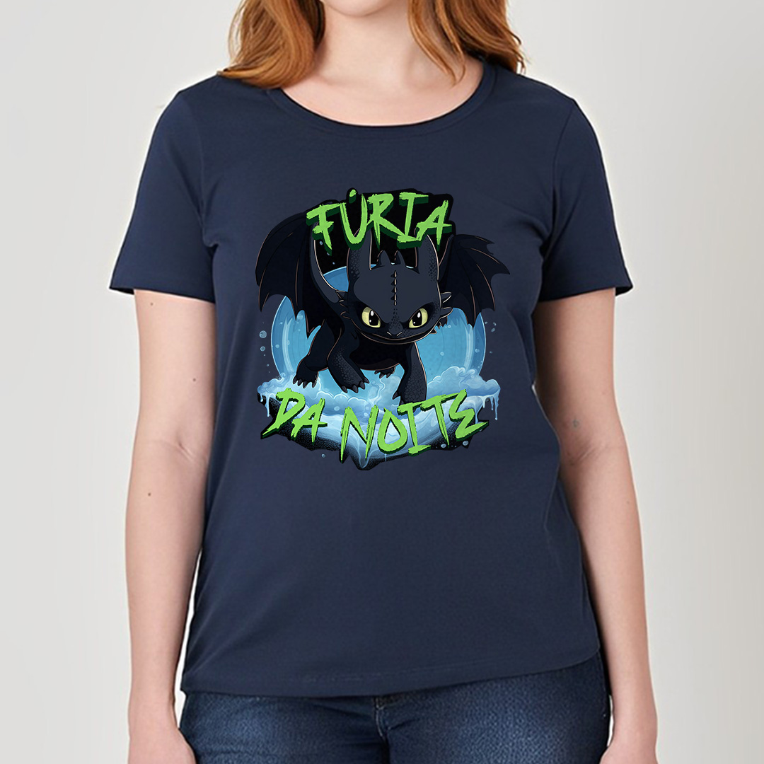 Banguela, Fúria da Noite | Como Treinar seu Dragão - Camiseta Feminina