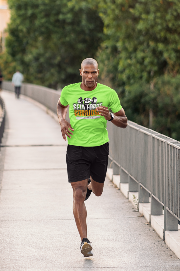 Seja Forte e Corajoso Josué 1:9 Sport Dry UV