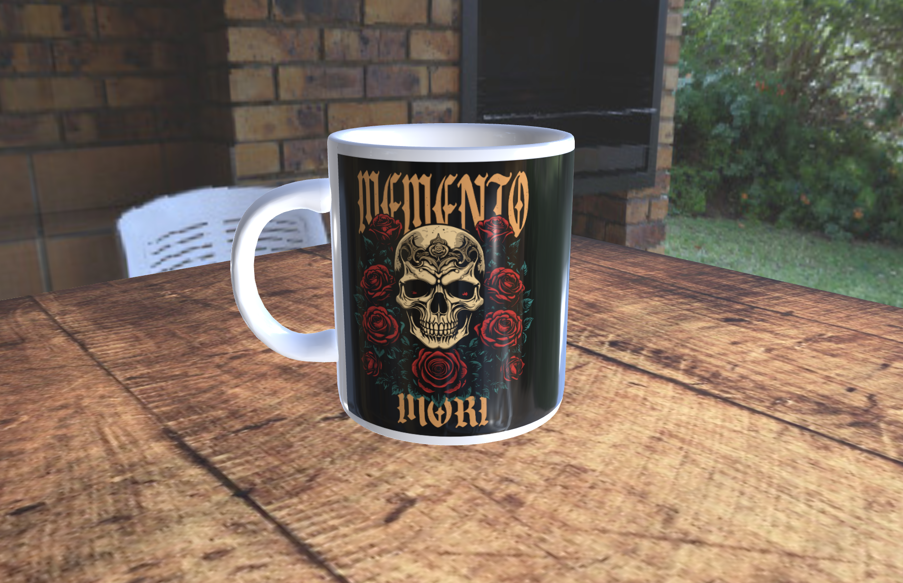 memento mori red rose