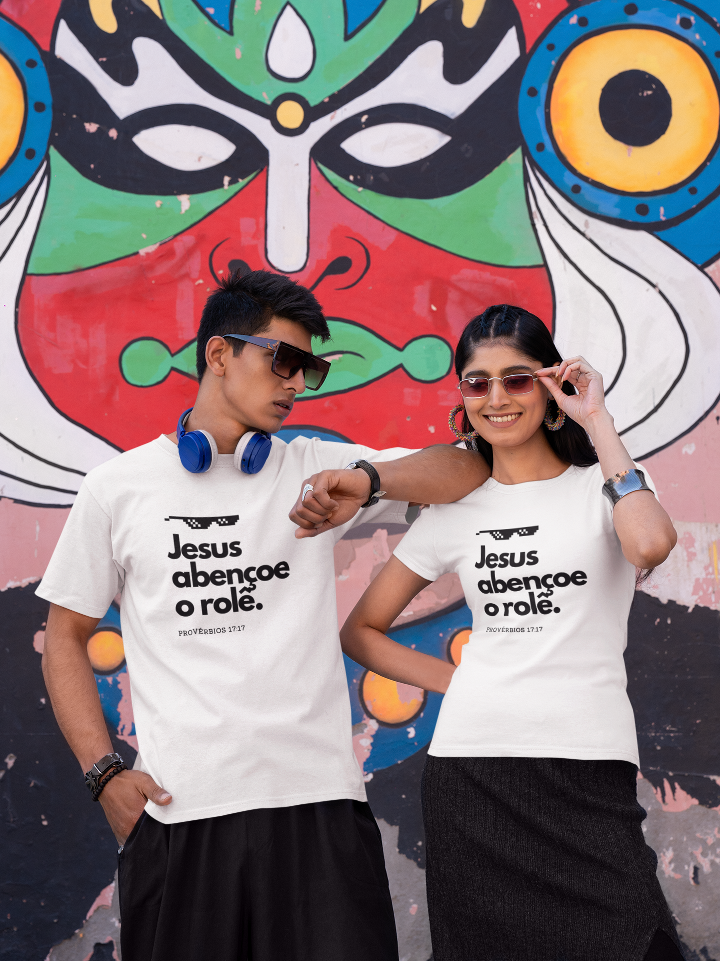 Nome do produto: Camiseta Unissex Jesus Abençoe o Rolê - Classic clara