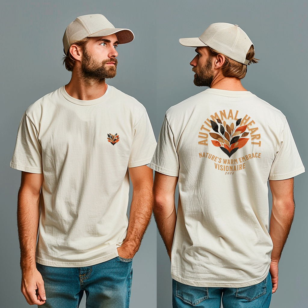 Autumnal Heart - Branco e Off White