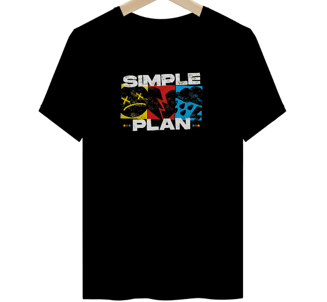 Camiseta SIMPLE PLAN Logo Três Classic