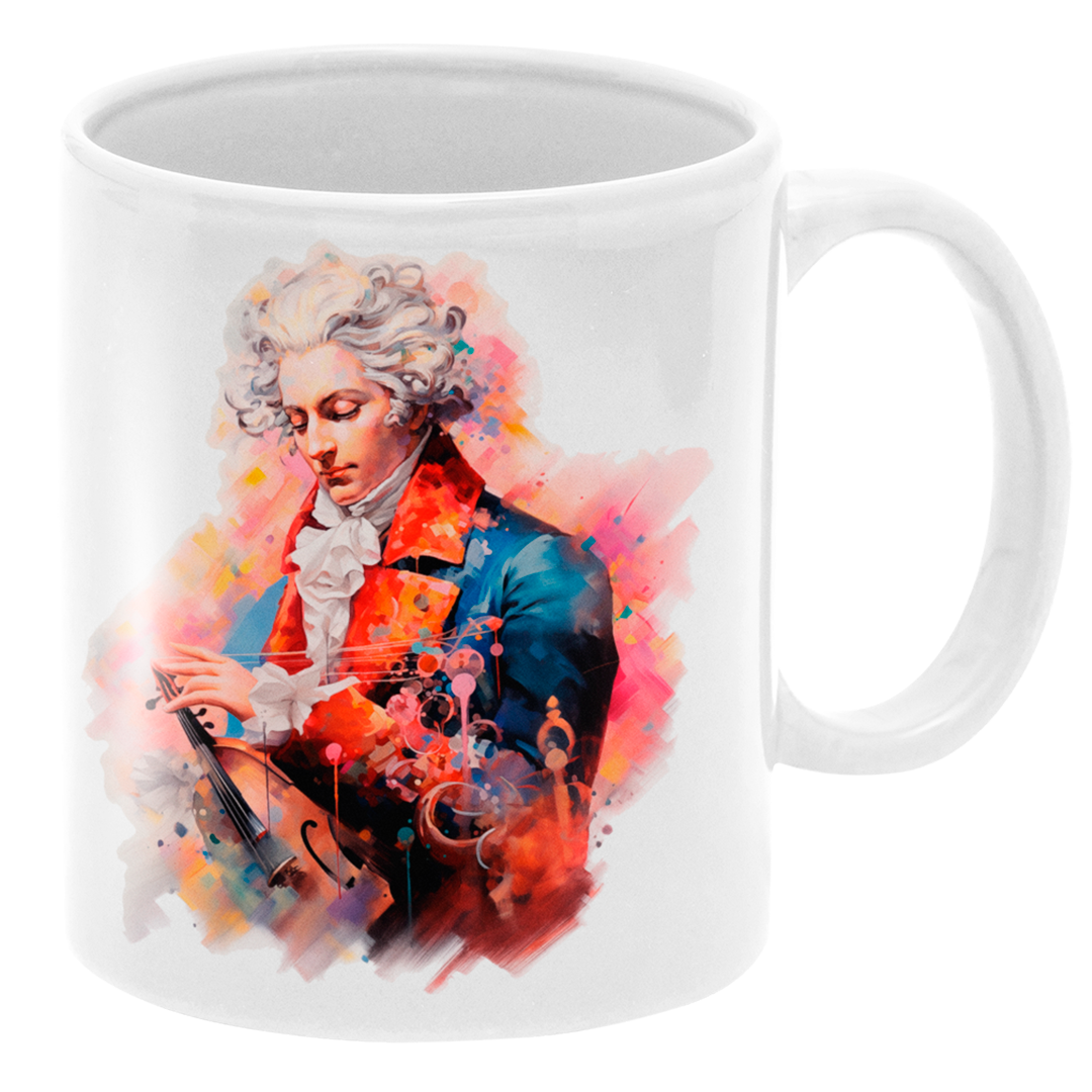 Mozart em Cores - Caneca