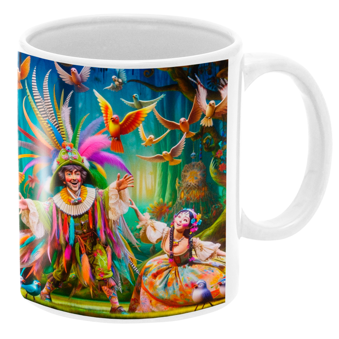 Caneca Papageno Alegria Alada - A Flauta Mágica