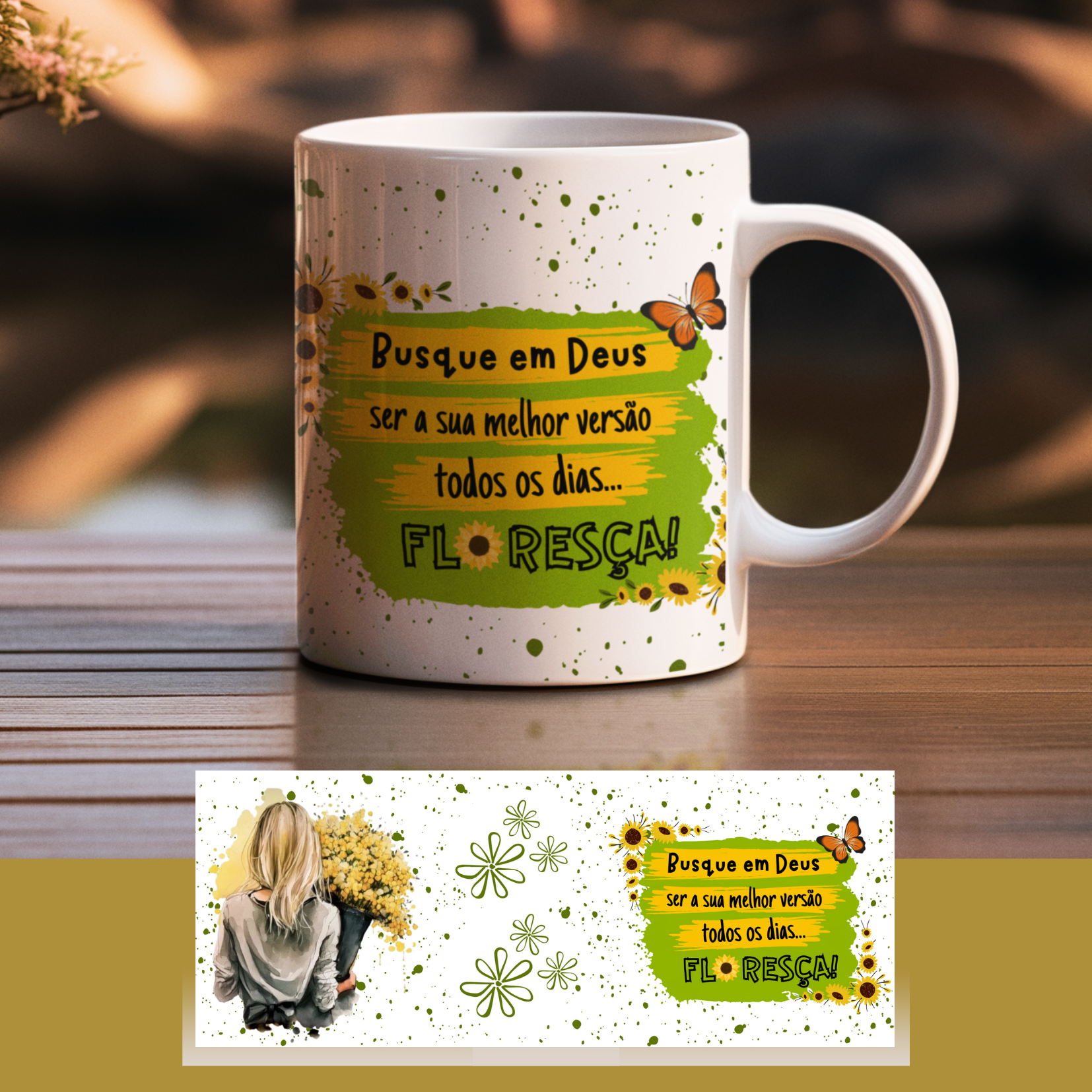 Busque em Deus ser a sua melhor versão!/ Jardim Florido