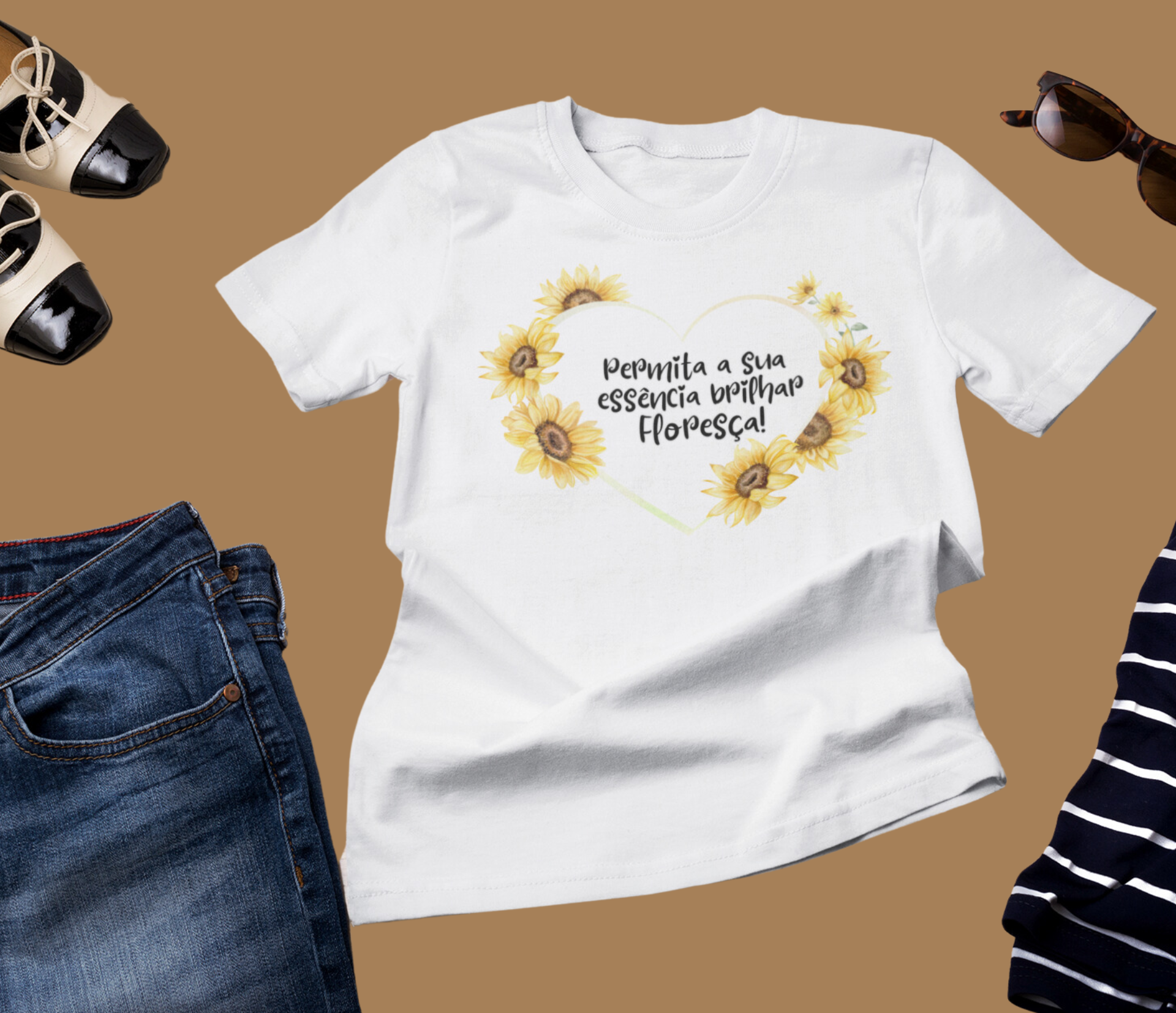 Camiseta Quality - Permita a Sua Essência Brilhar, Floresça!