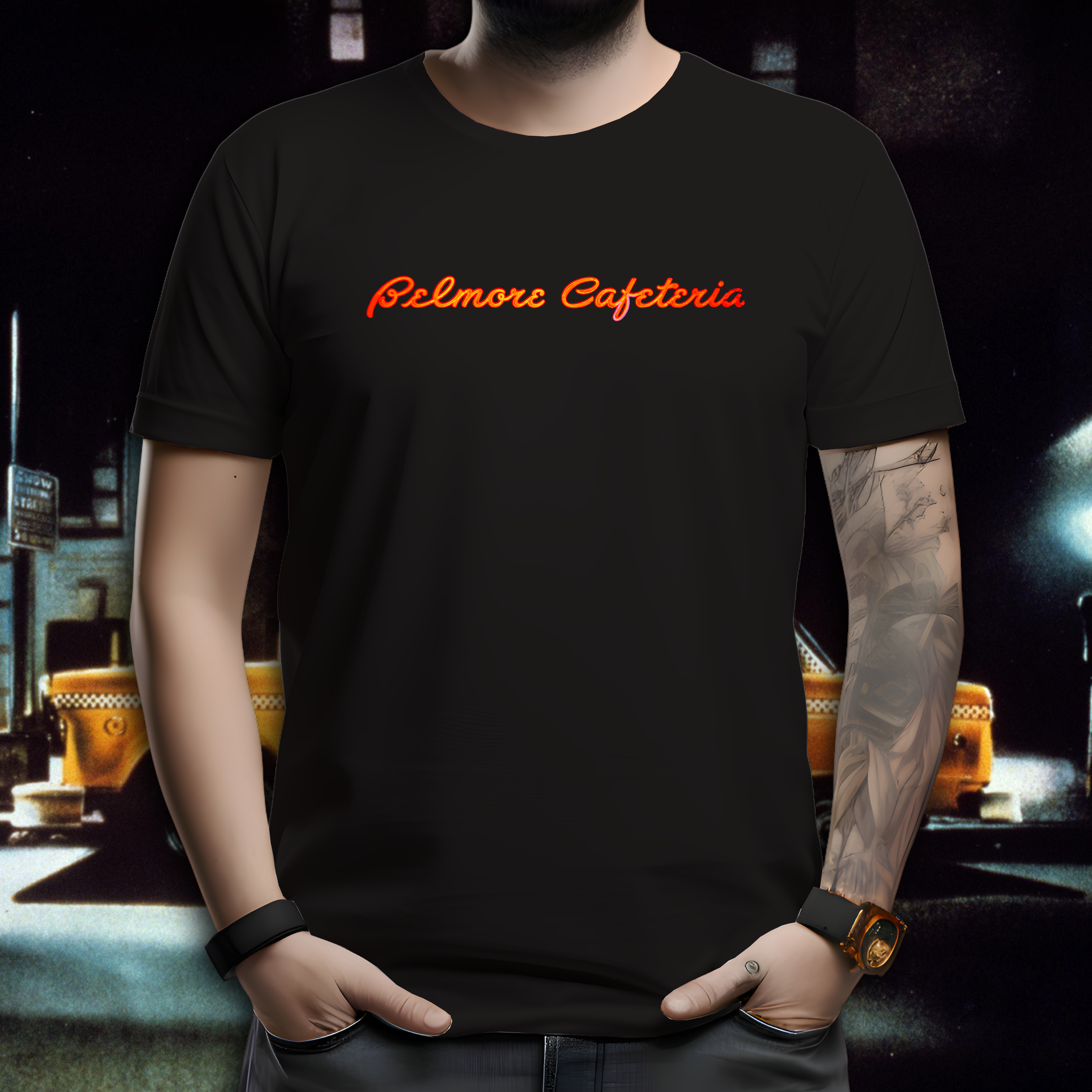 camiseta Taxi Driver - Belmore Cafeteria